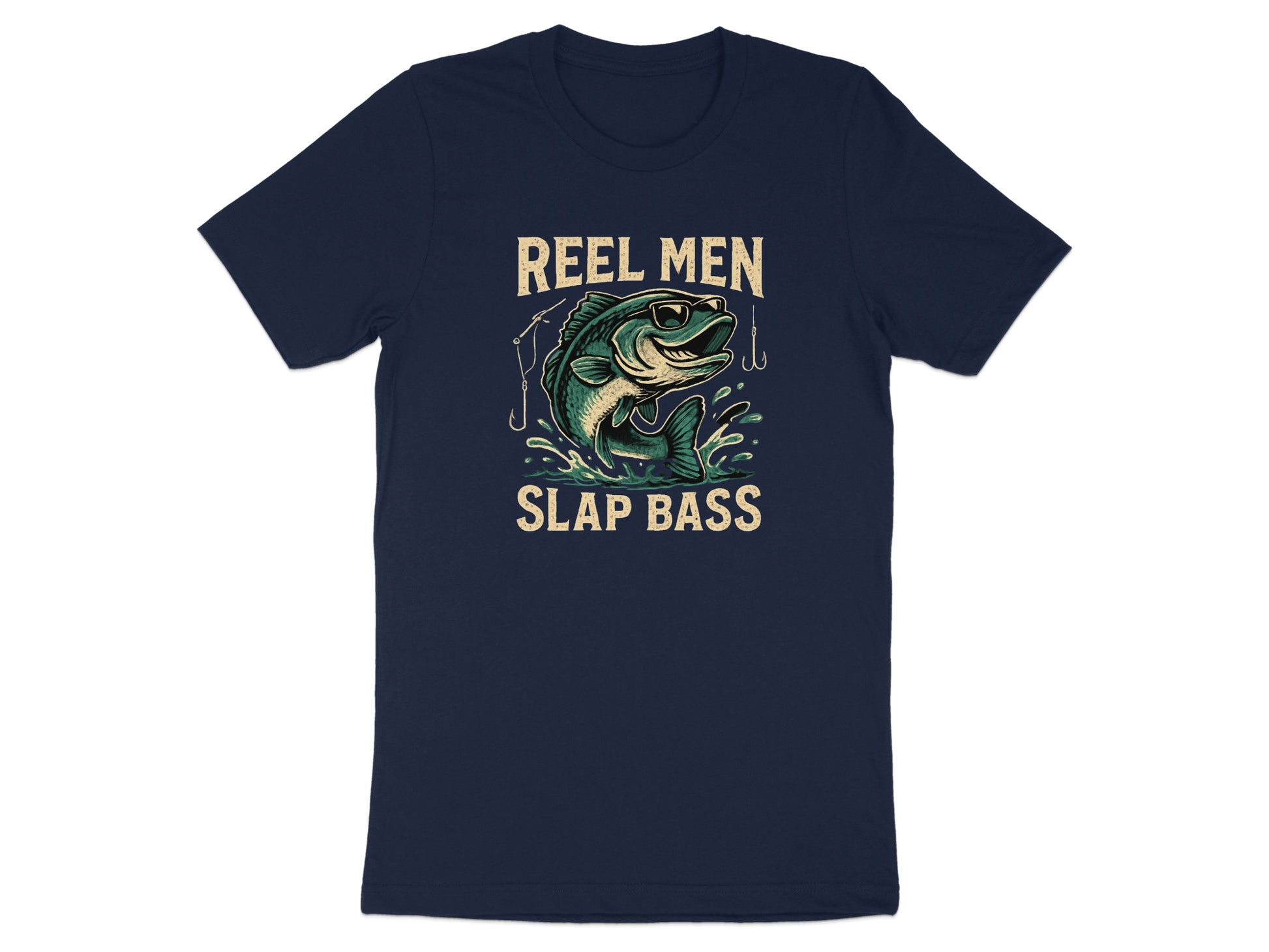 Reel Men Slap Bass Graphic Tee Shirt product