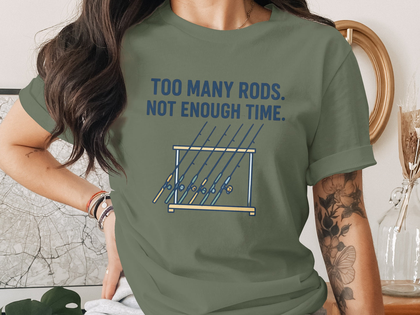 Too Many Rods Not Enough Time Graphic T-shirt product