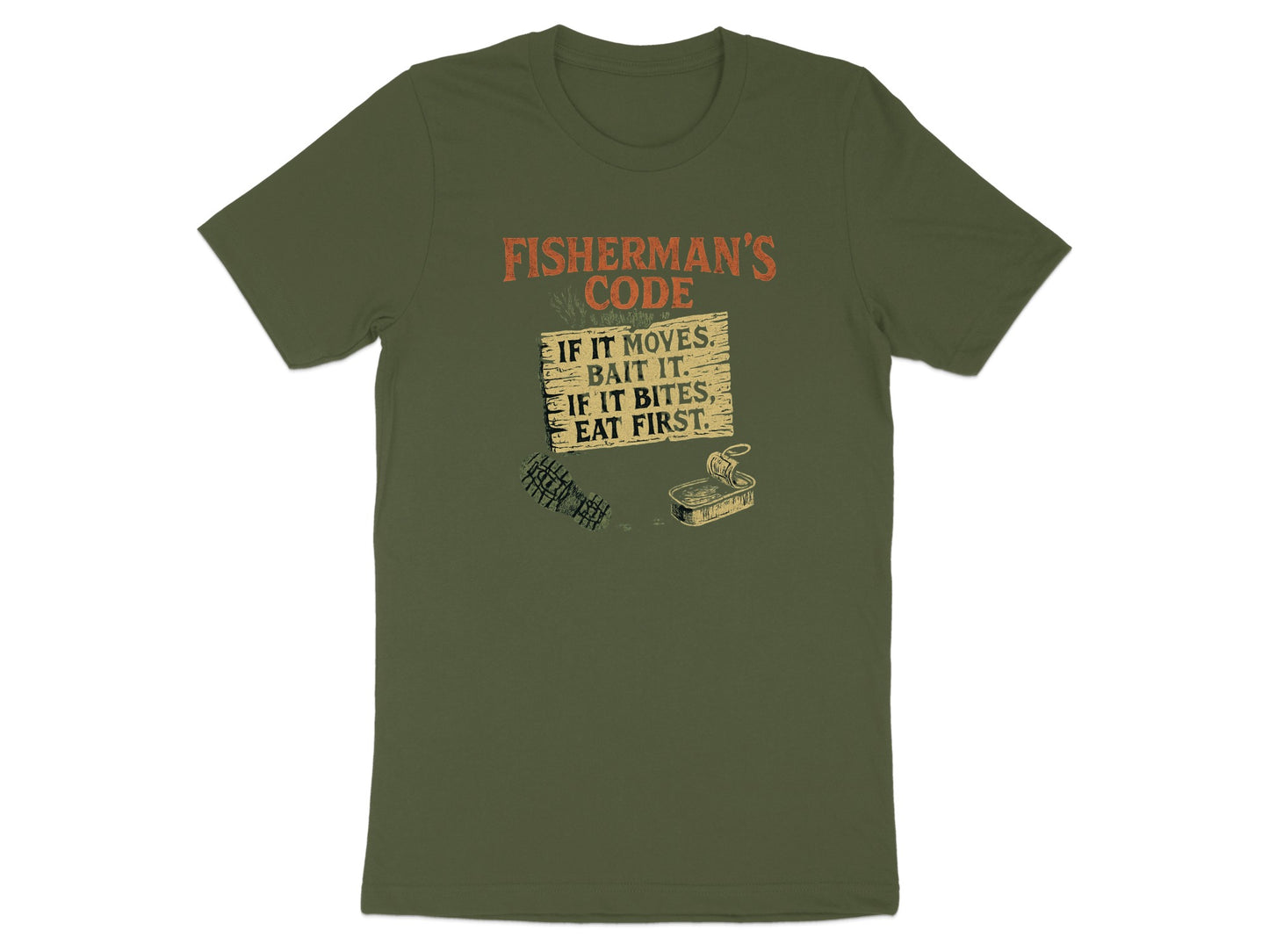 Fisherman's Code If It Moves Bait It T-shirt product