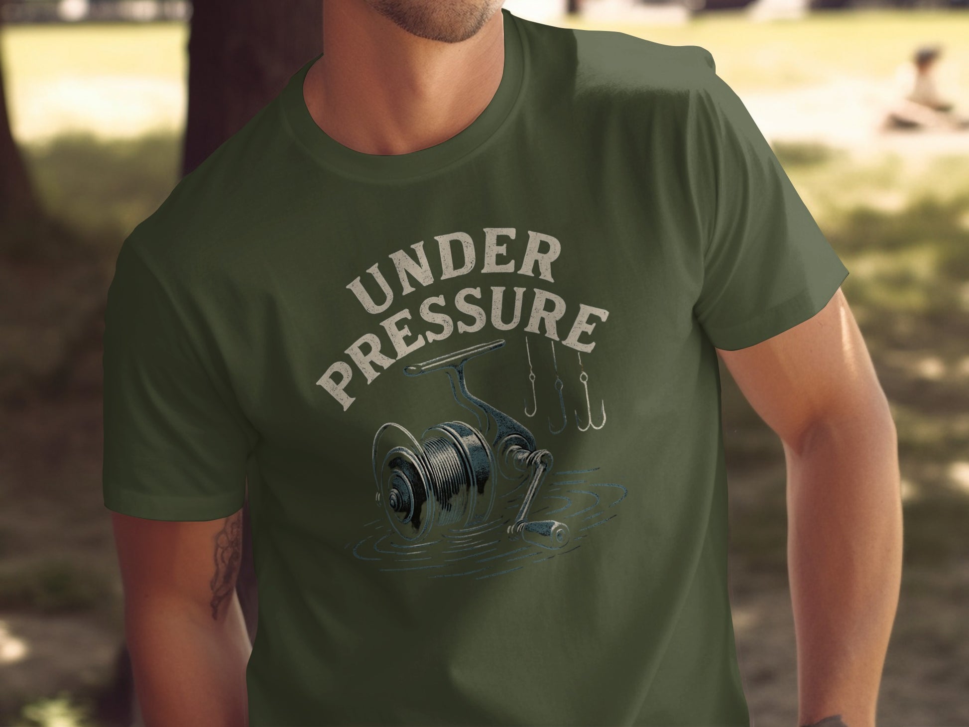 Under Pressure Fishing Reel Graphic T-shirt product