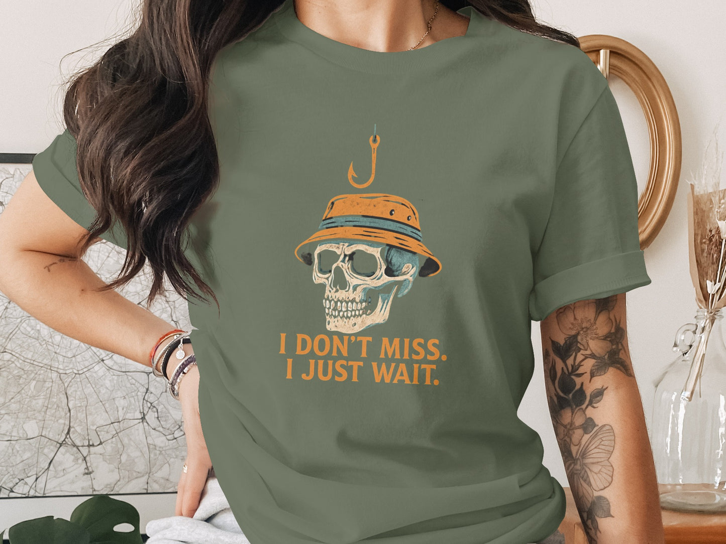 I Don't Miss I Just Wait Catchy Statement Shirt product