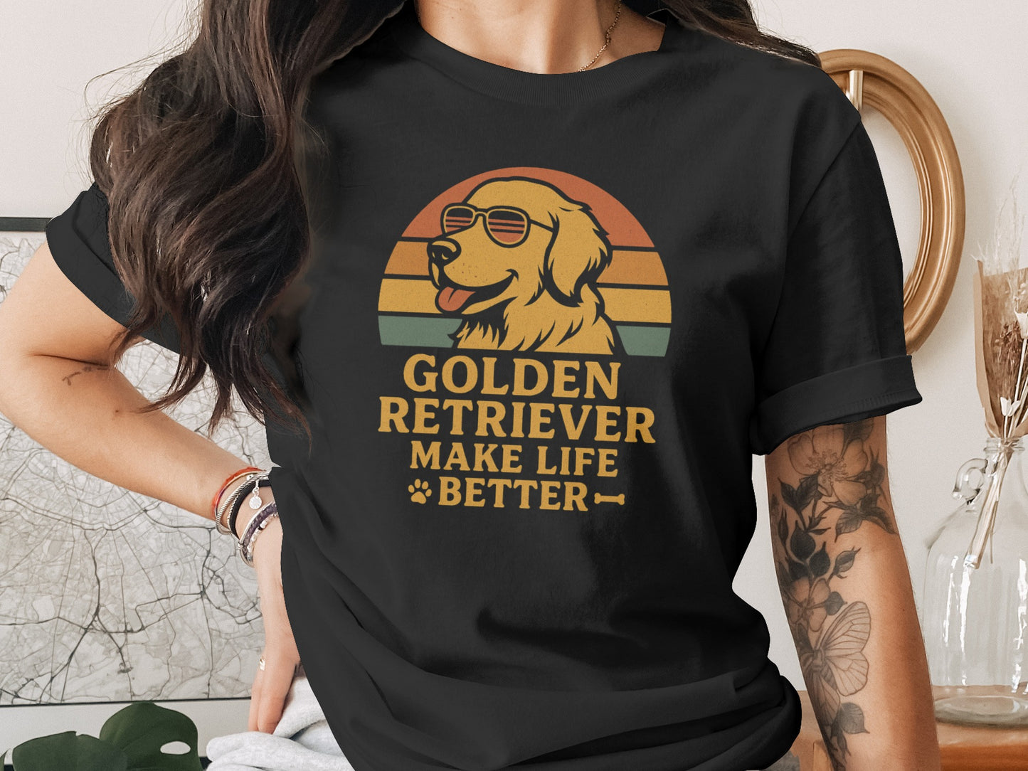Golden Retriever Make Life Better T-shirt