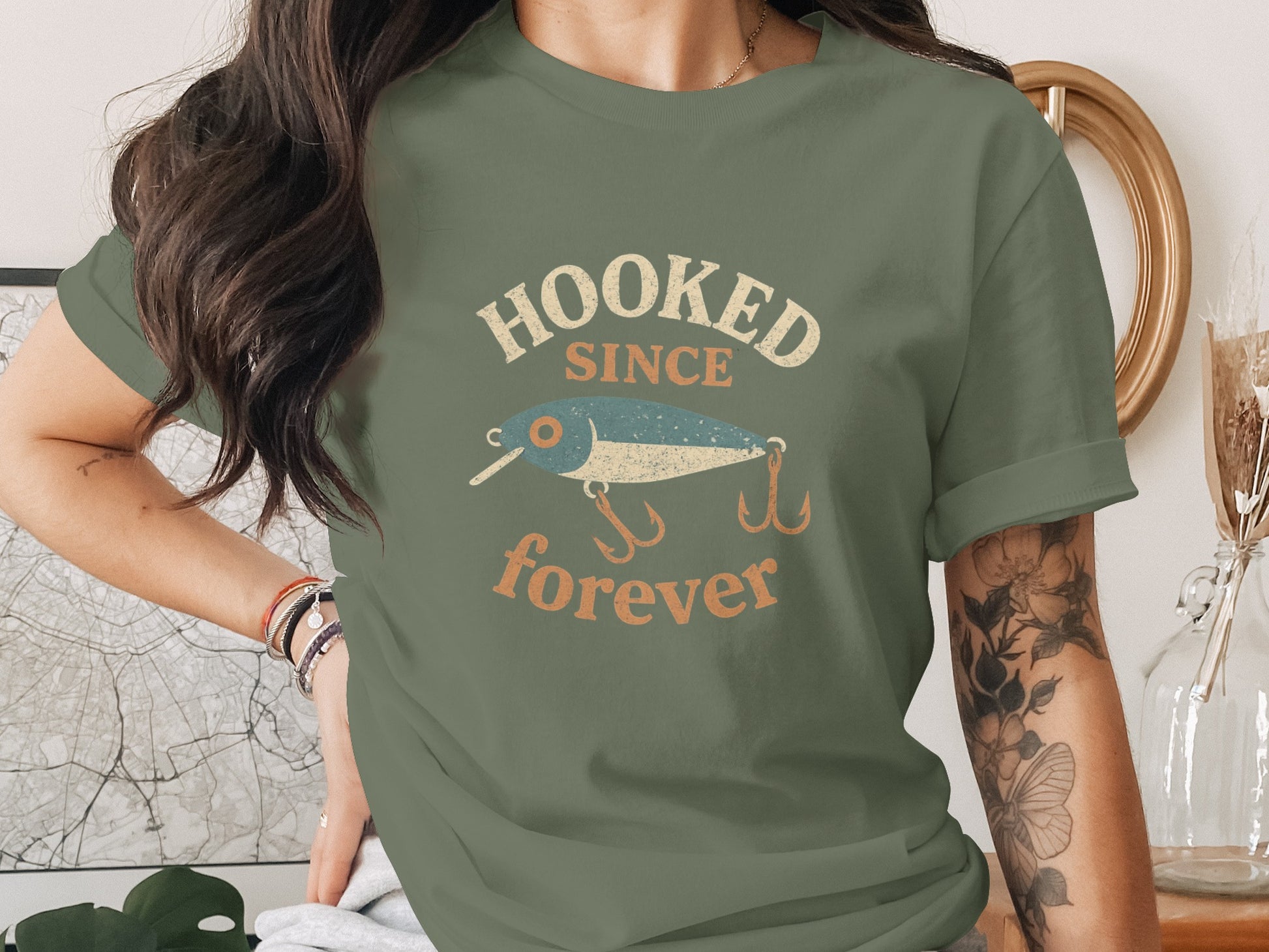 Hooked Since Forever Graphic Tee product