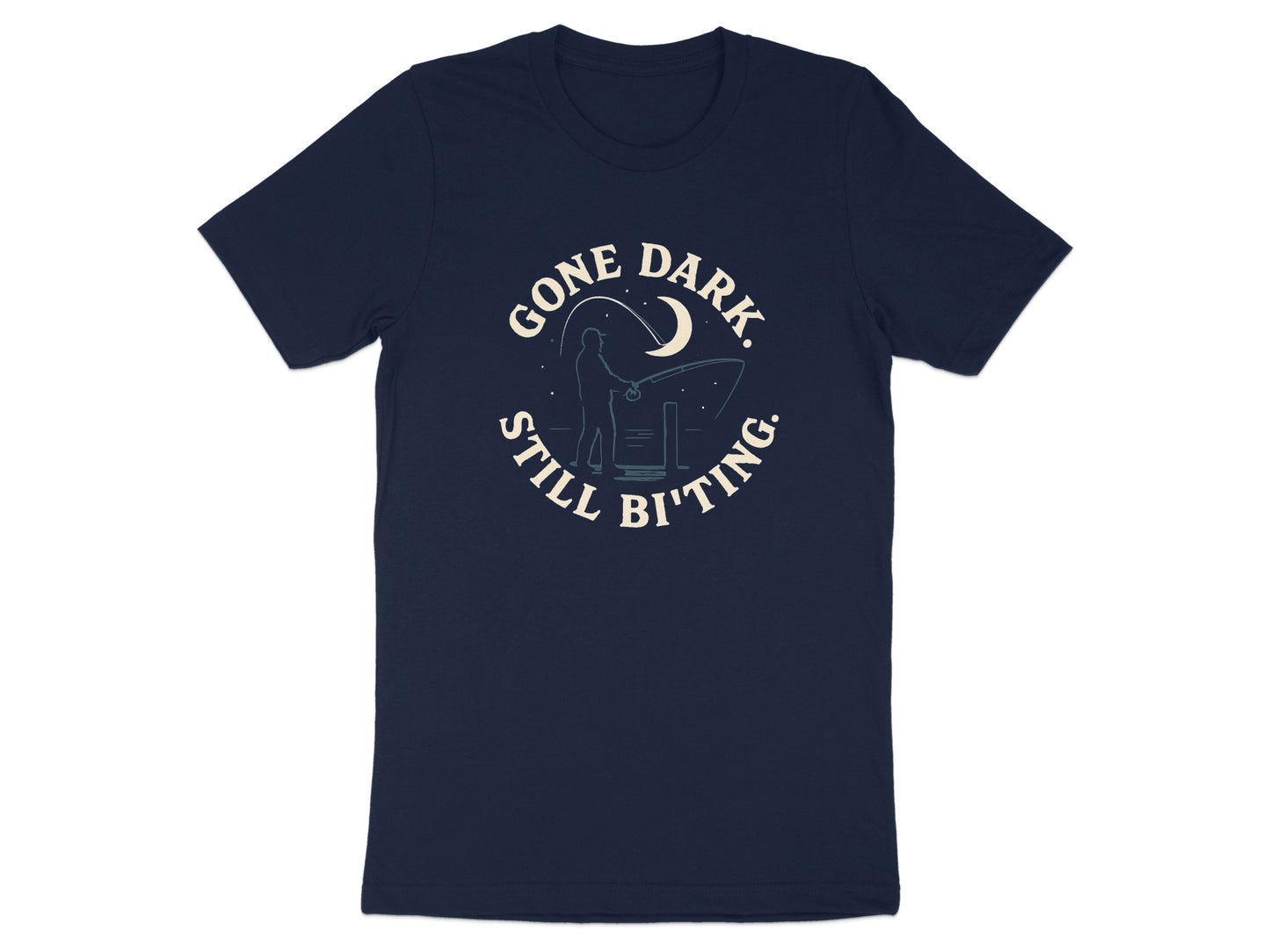 Gone Dark Still Biting Moon Scene Design T-shirt product type