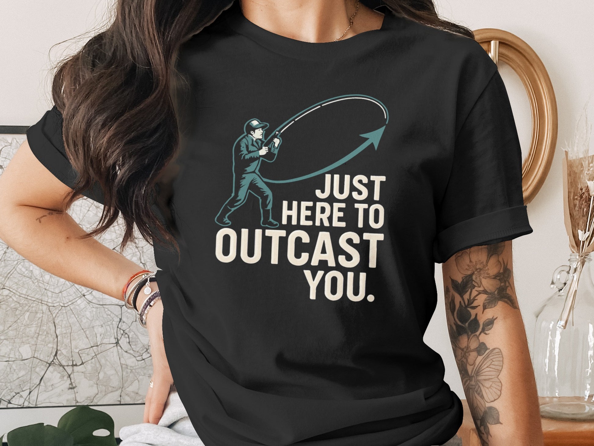 Just Here to Outcast You Illustrated Shirt product type