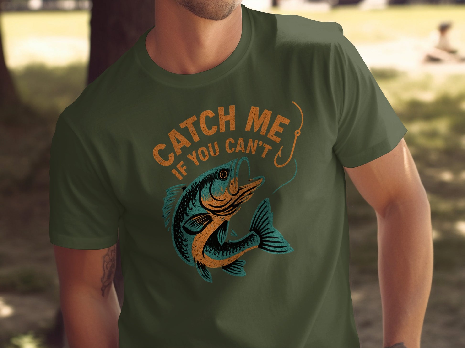Catch Me If You Can't Graphic Fishing Shirt product type