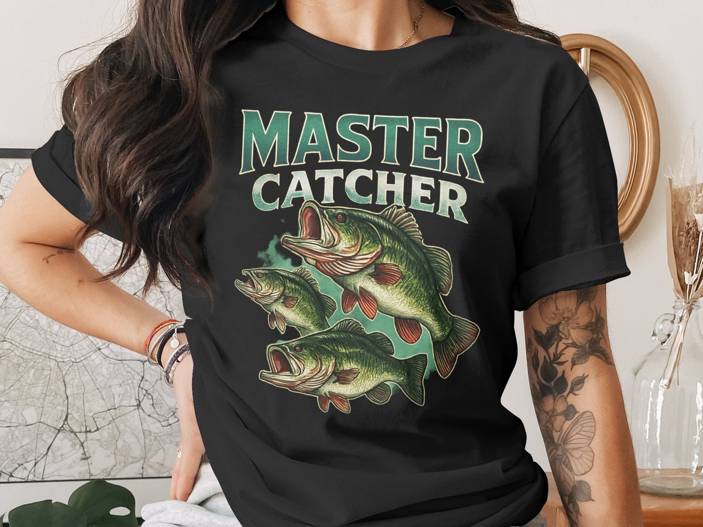Master Catcher Graphic Tee Perfect Fishing Product Type