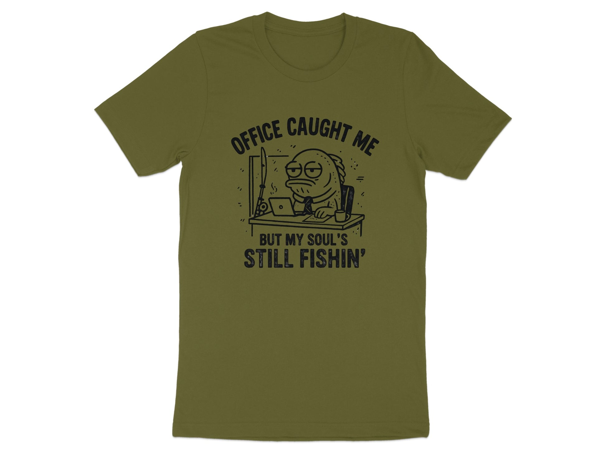 Office Caught Me But My Soul's Still Fishin' product type