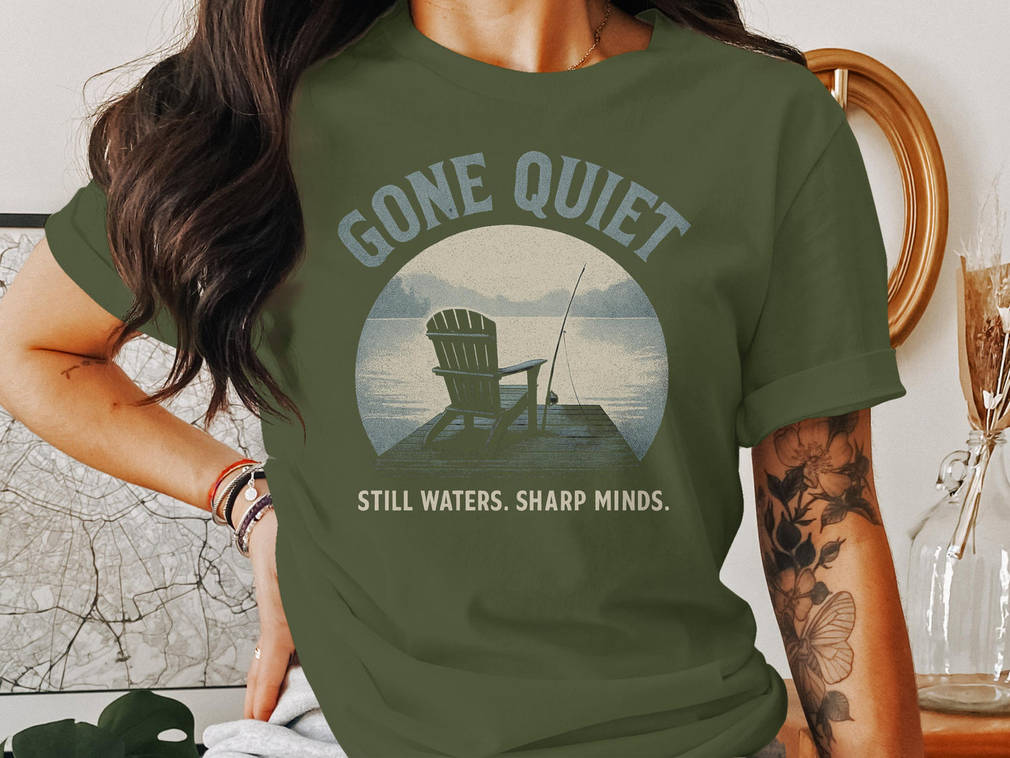 Gone Quiet Still Waters Sharp Minds Graphic T-shirt product type