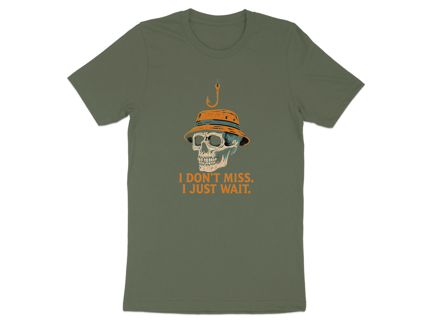 I Don't Miss I Just Wait Skull Print T-Shirt product type