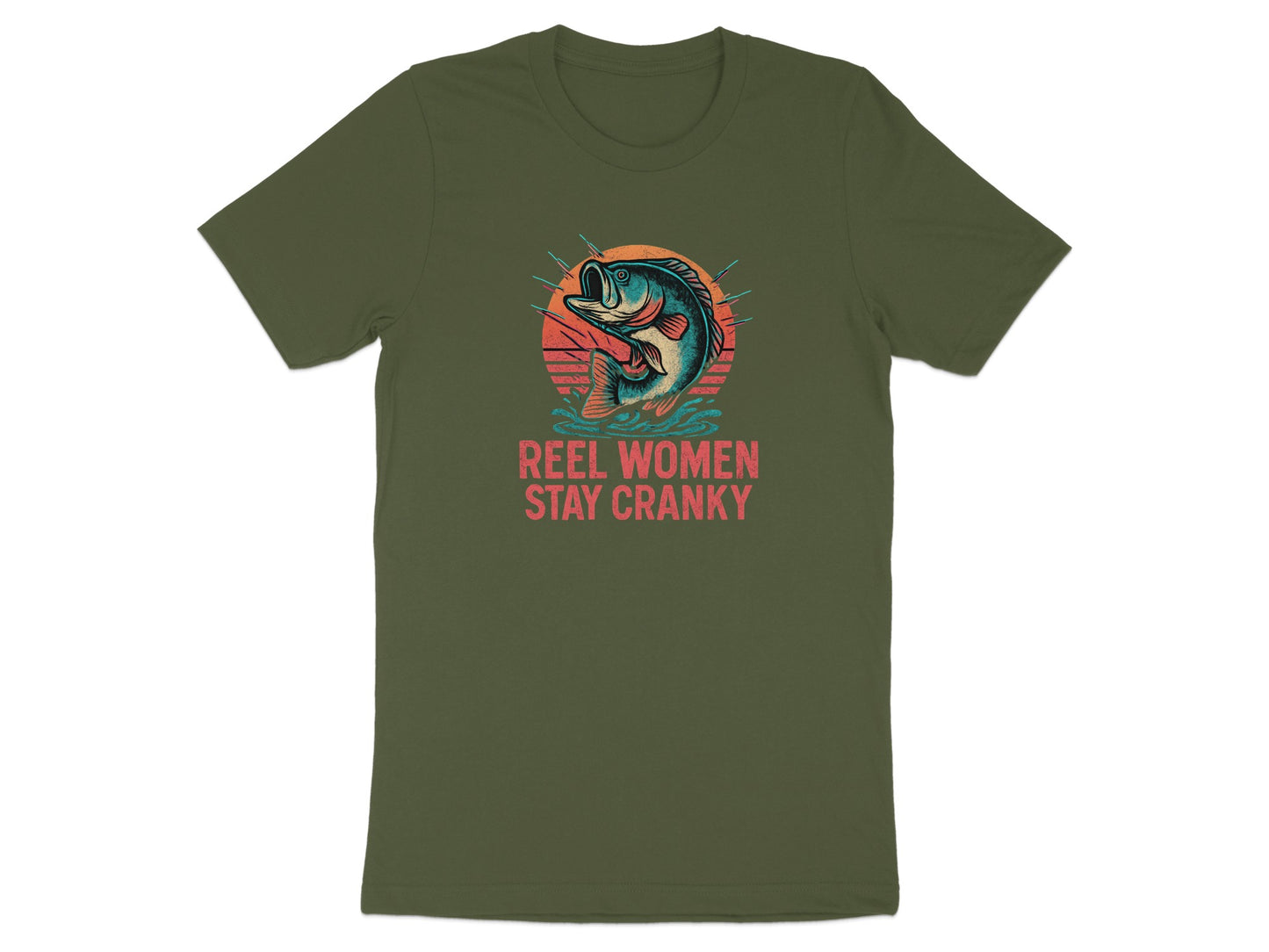 Reel Women Stay Cranky Fishing Graphic T-Shirt product type