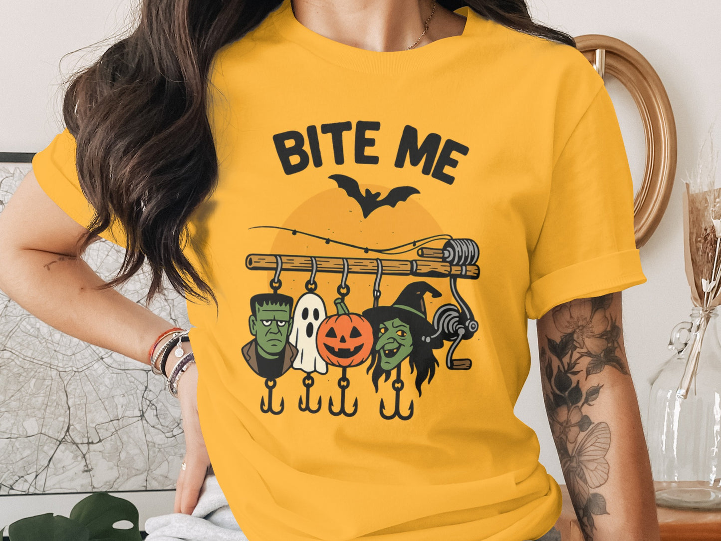 BITE ME Graphic Design Halloween Theme T-shirt product