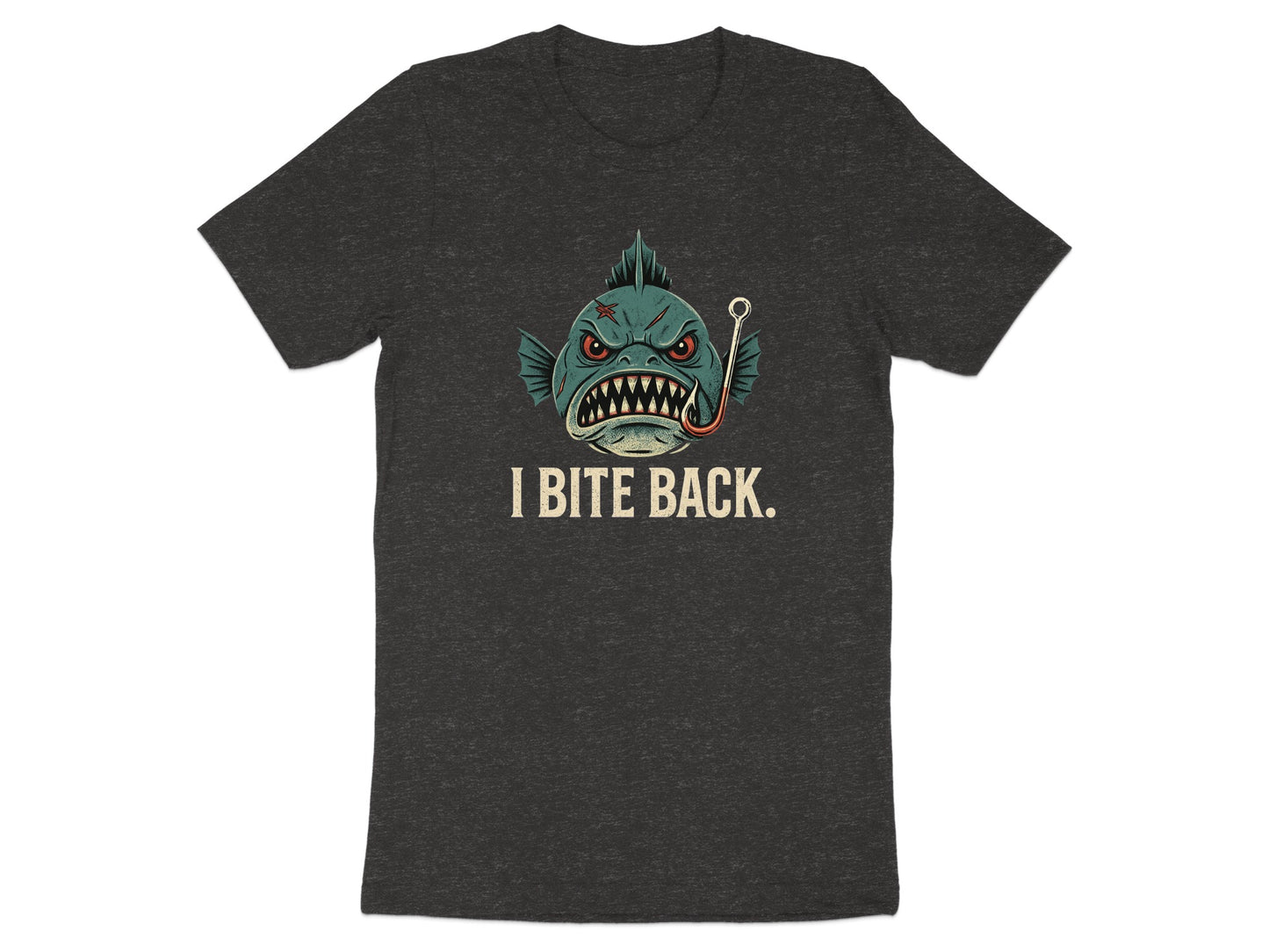 I Bite Back Angry Fish Graphic Tee product type