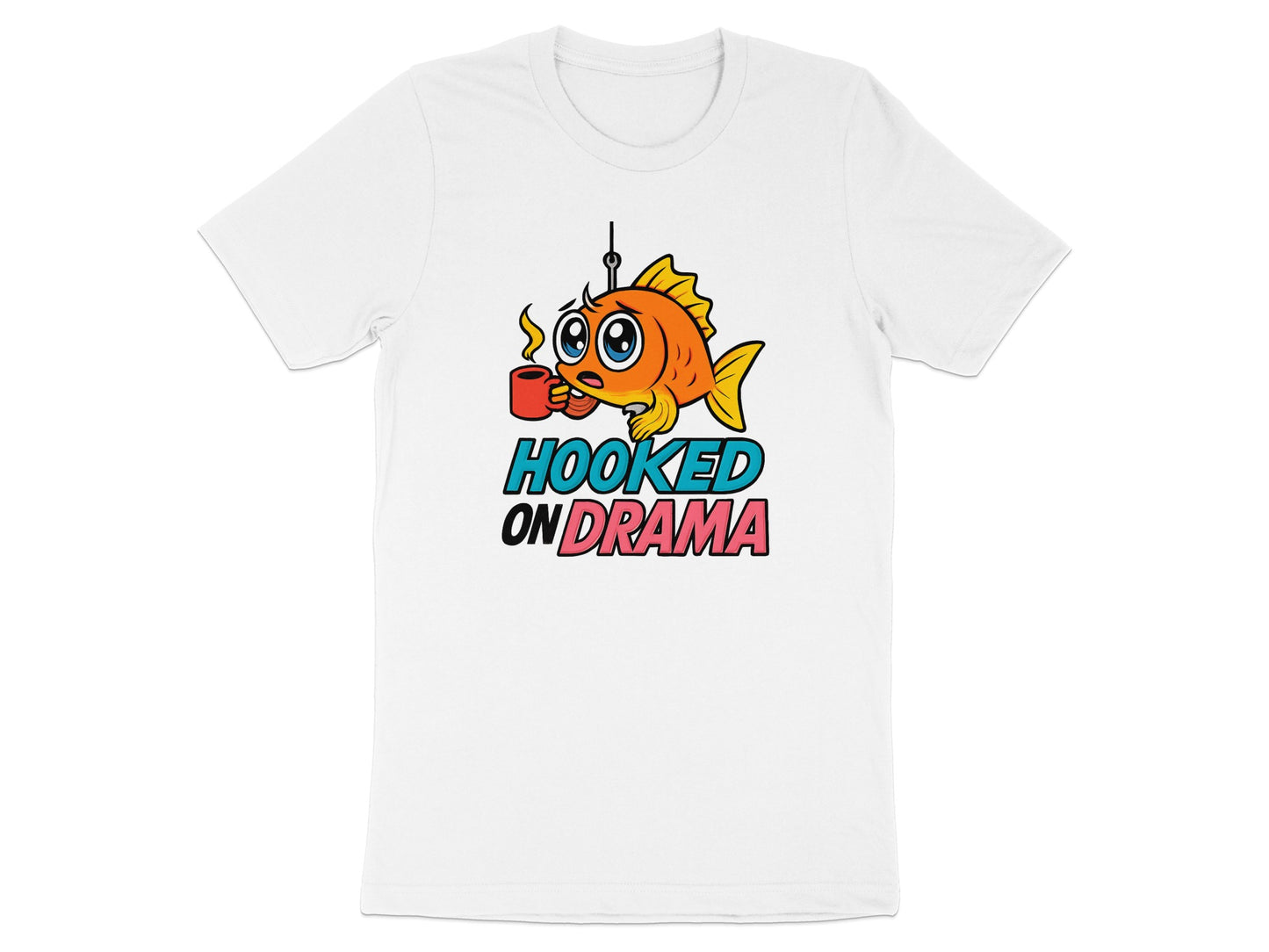 Hooked On Drama Bold Cartoon Graphic Tee product