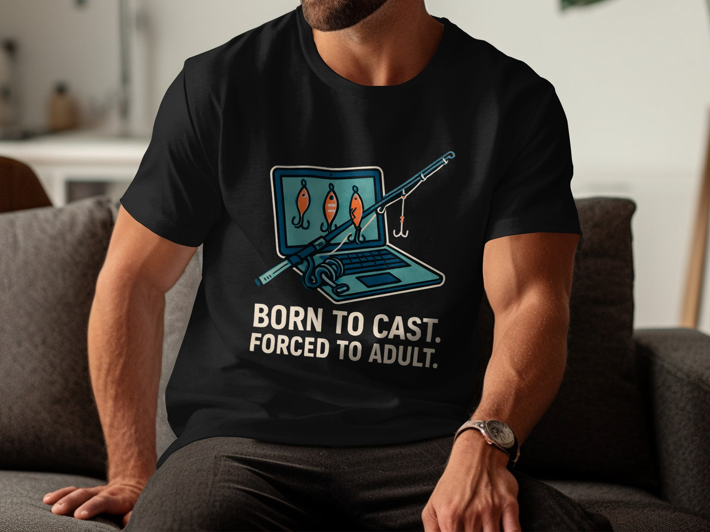 Born to Cast Forced to Adult Graphic T Shirt product