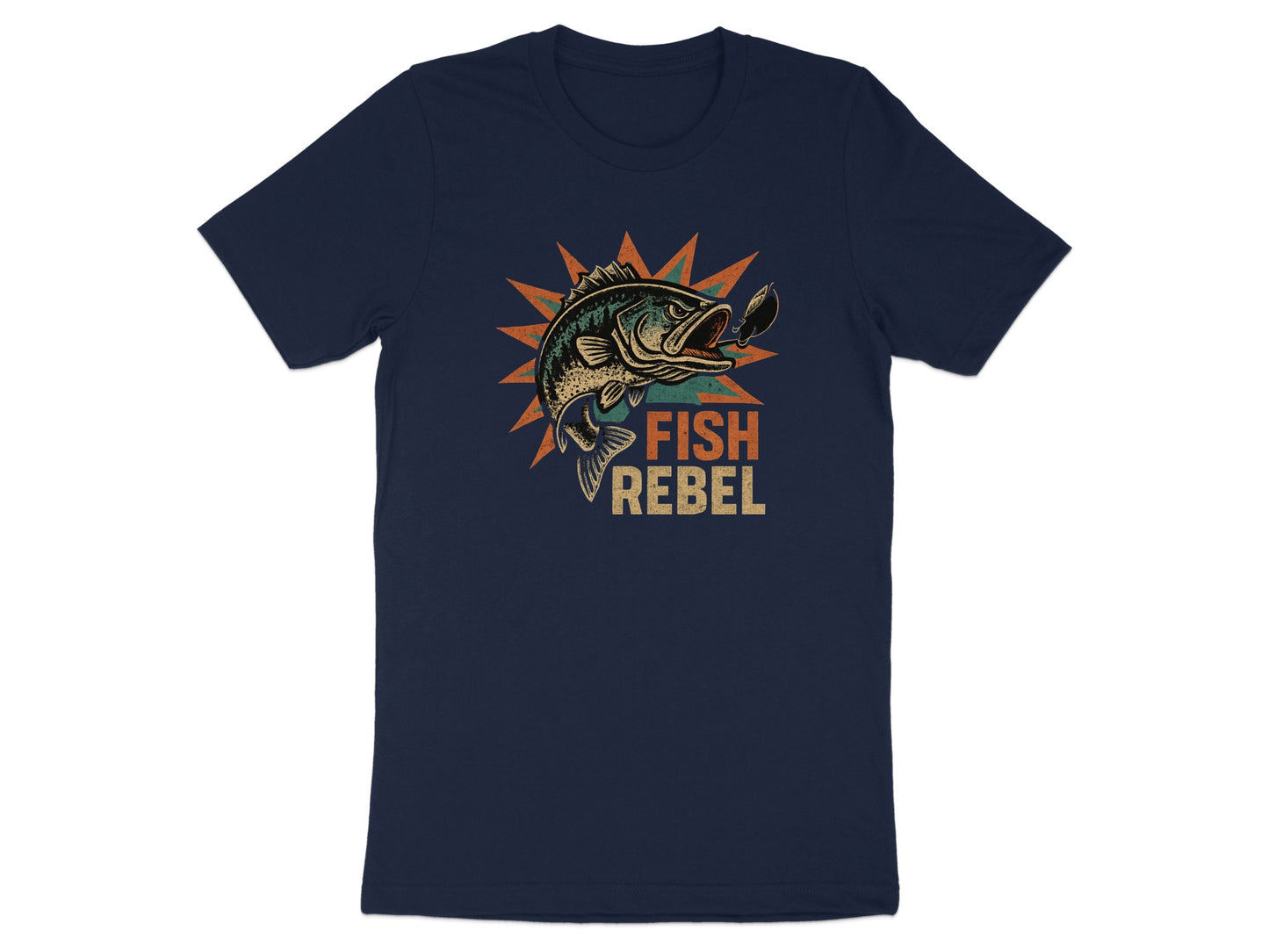 Vintage Fish Rebel Graphic Tee Shirt product type
