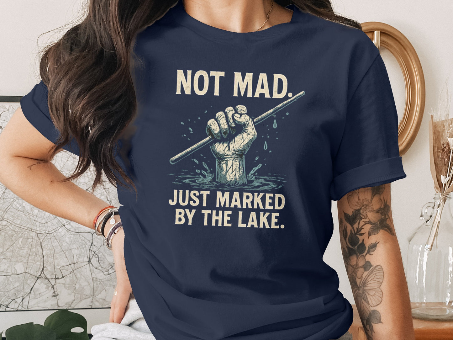 Not Mad Just Marked By The Lake Graphic Tee product