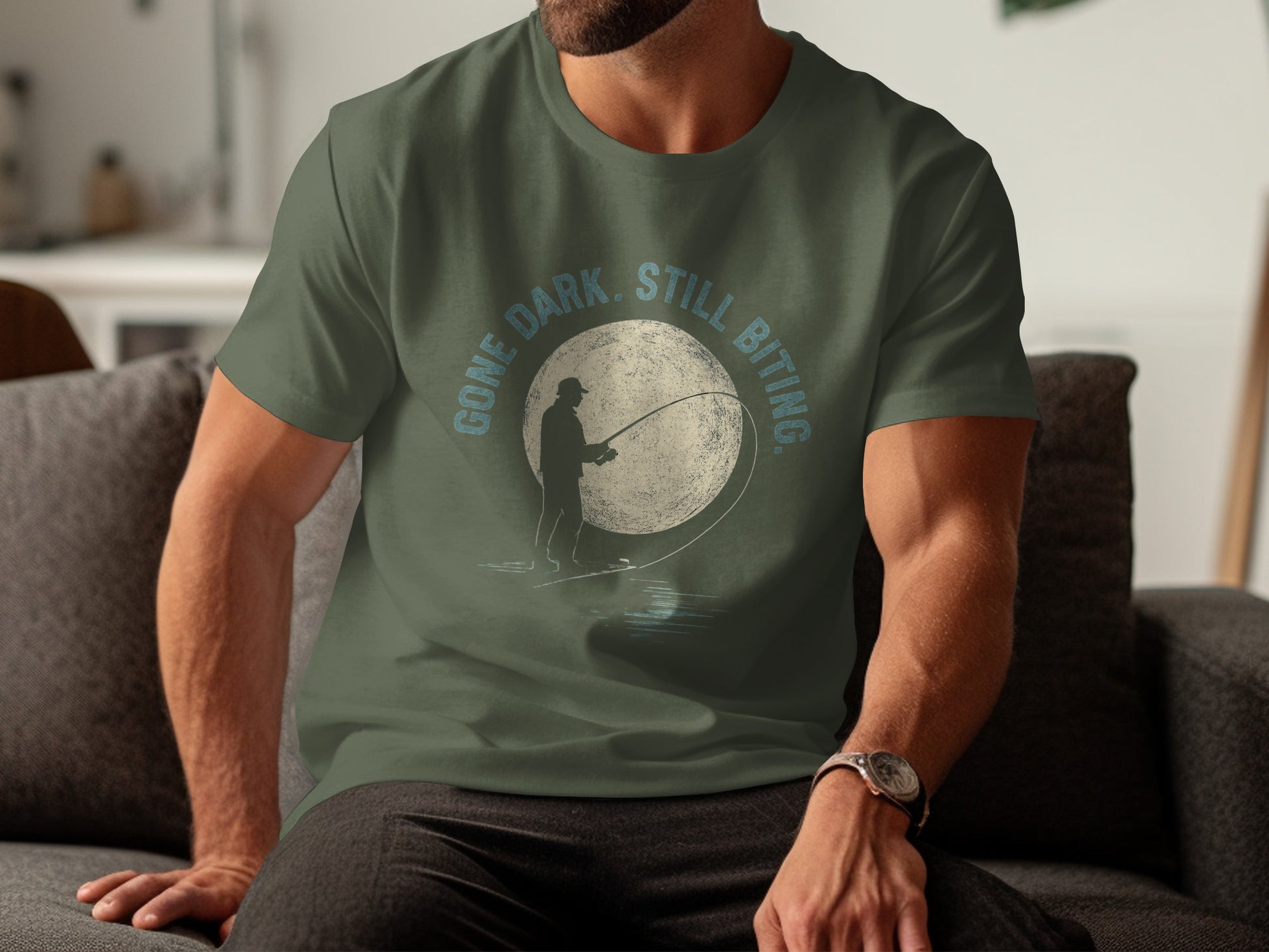 Gone Dark Still Biting Fishing T-Shirt product