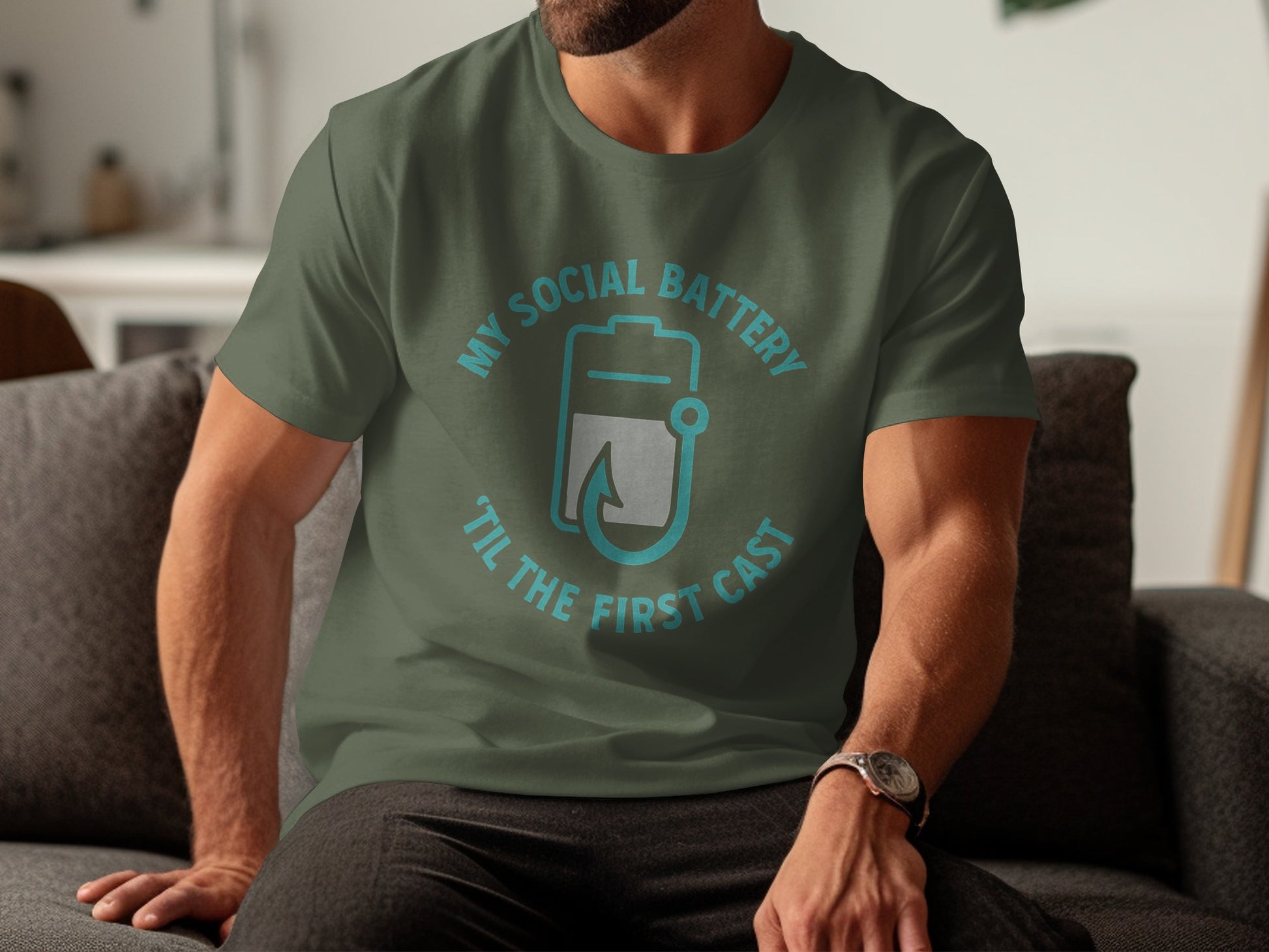 My Social Battery 'Til the First Cast T-shirt product
