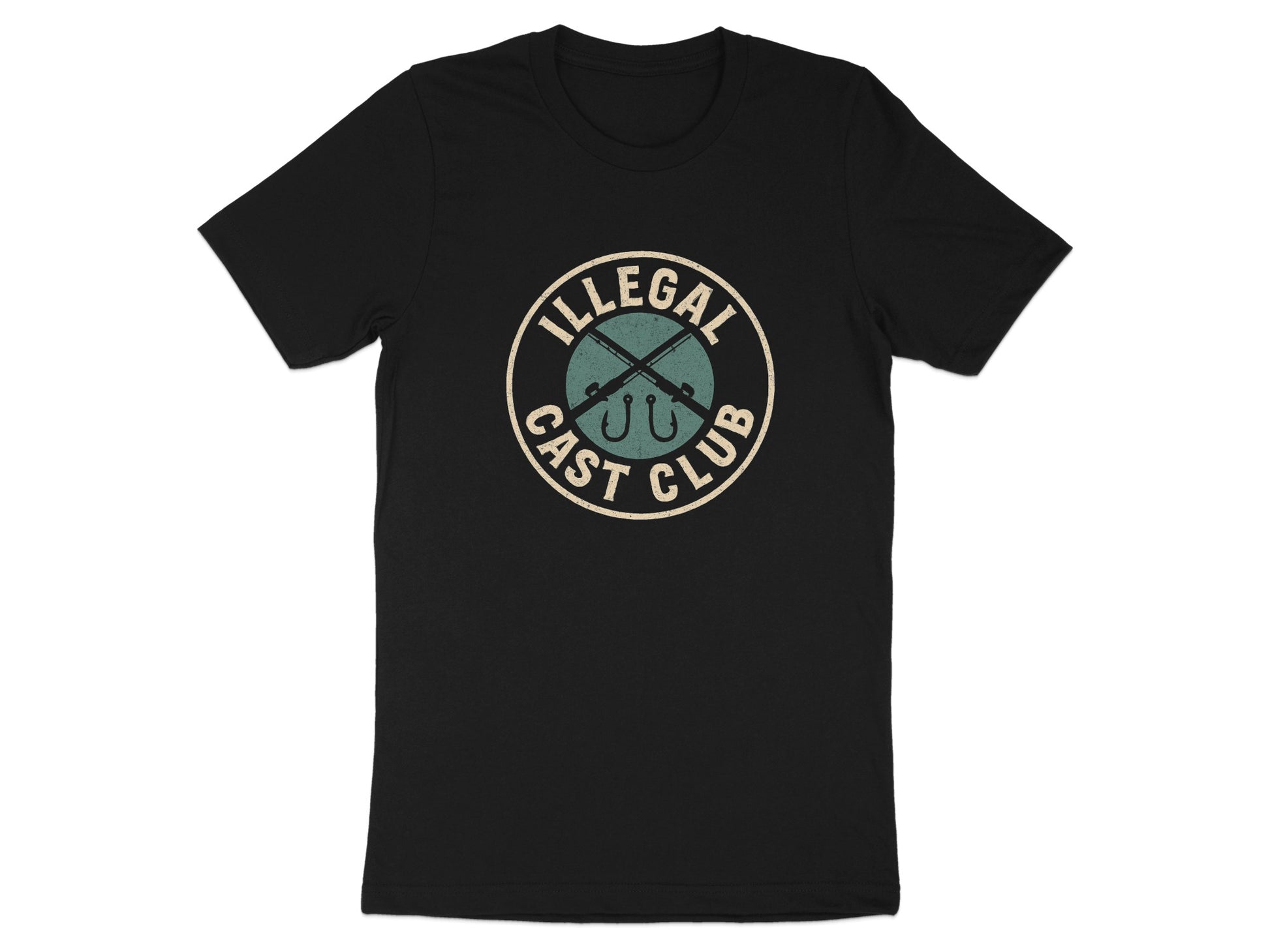 Illegal Cast Club Black Fishing T-Shirt product type