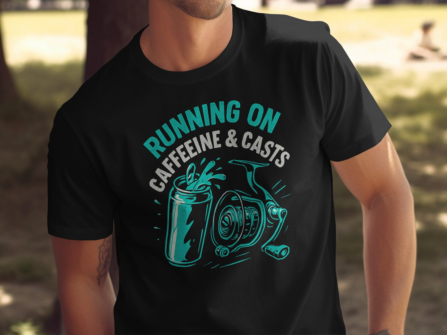 Running On Caffeine and Casts Graphic T-Shirt product