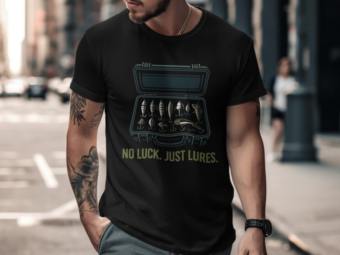 No Luck Just Lures Fishing T-shirt product