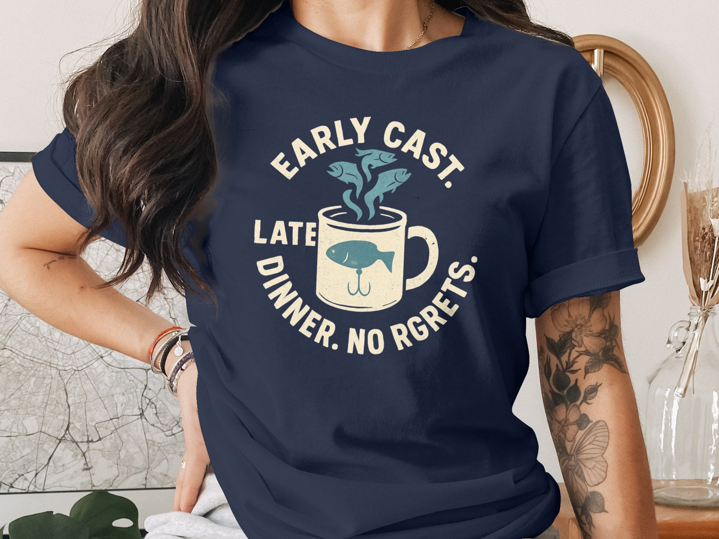 Early Cast Late Dinner No Regrets T-Shirt product type