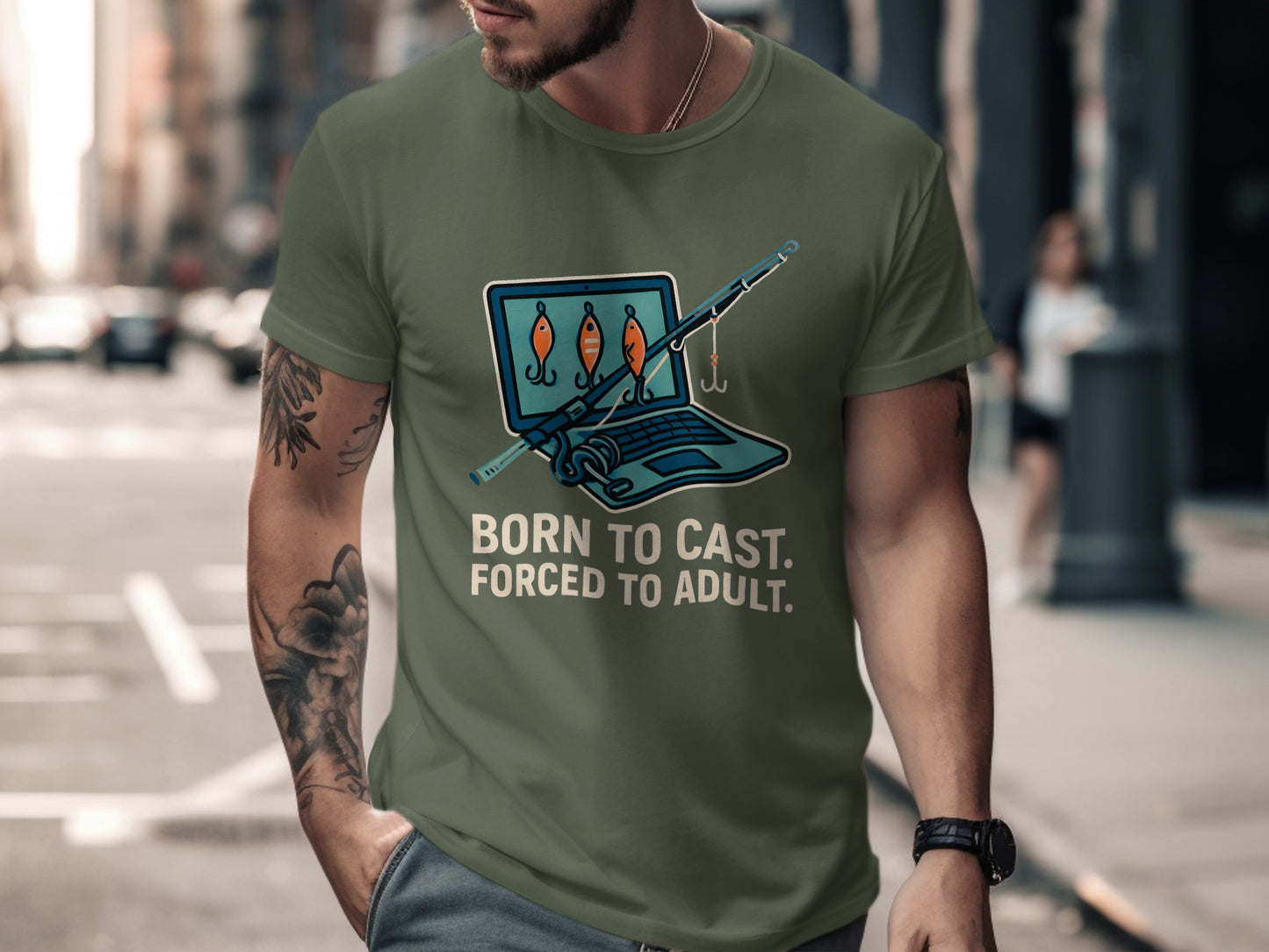 Born To Cast Forced To Adult T-Shirt product