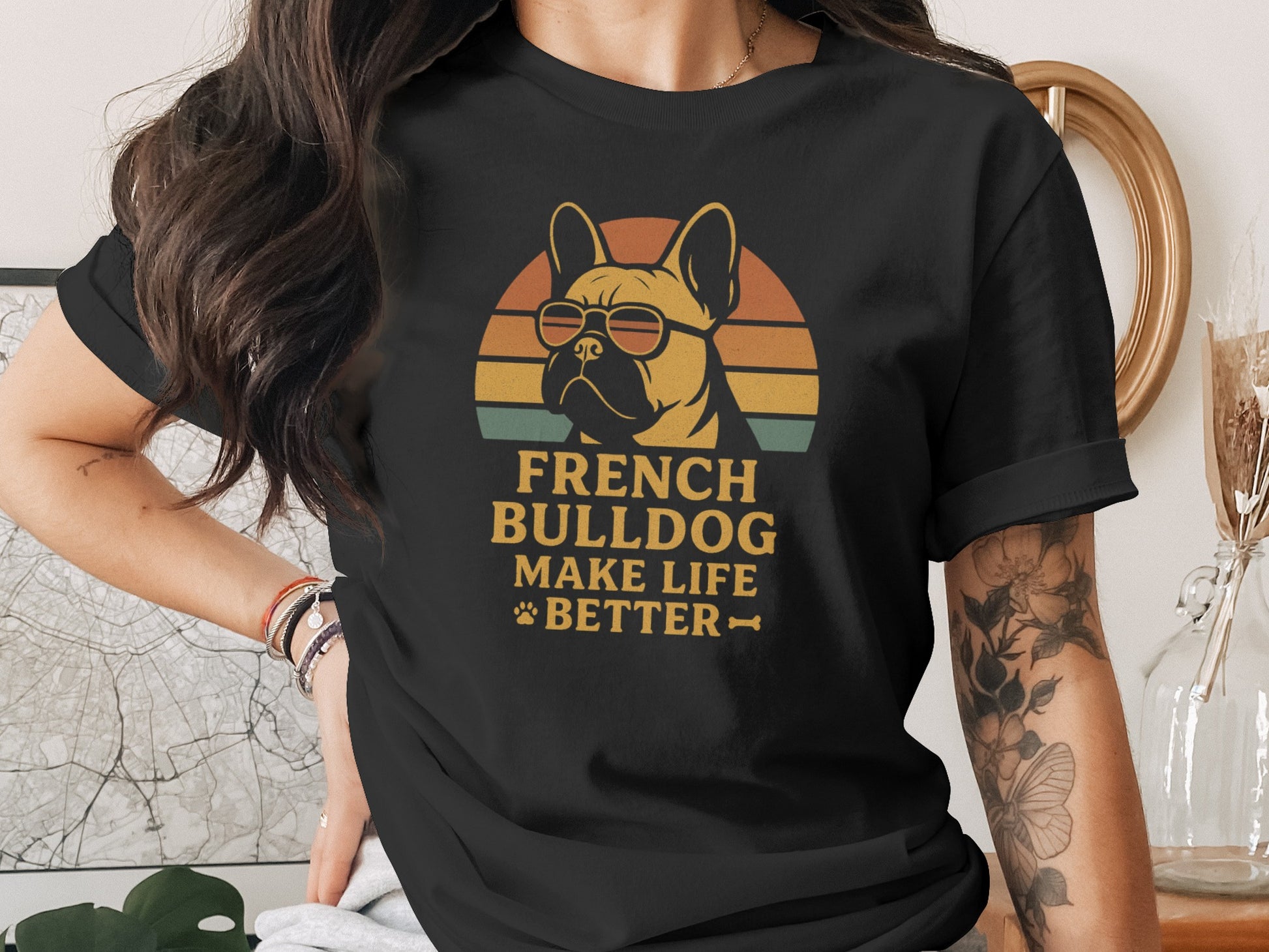 French Bulldog Make Life Better Graphic Shirt