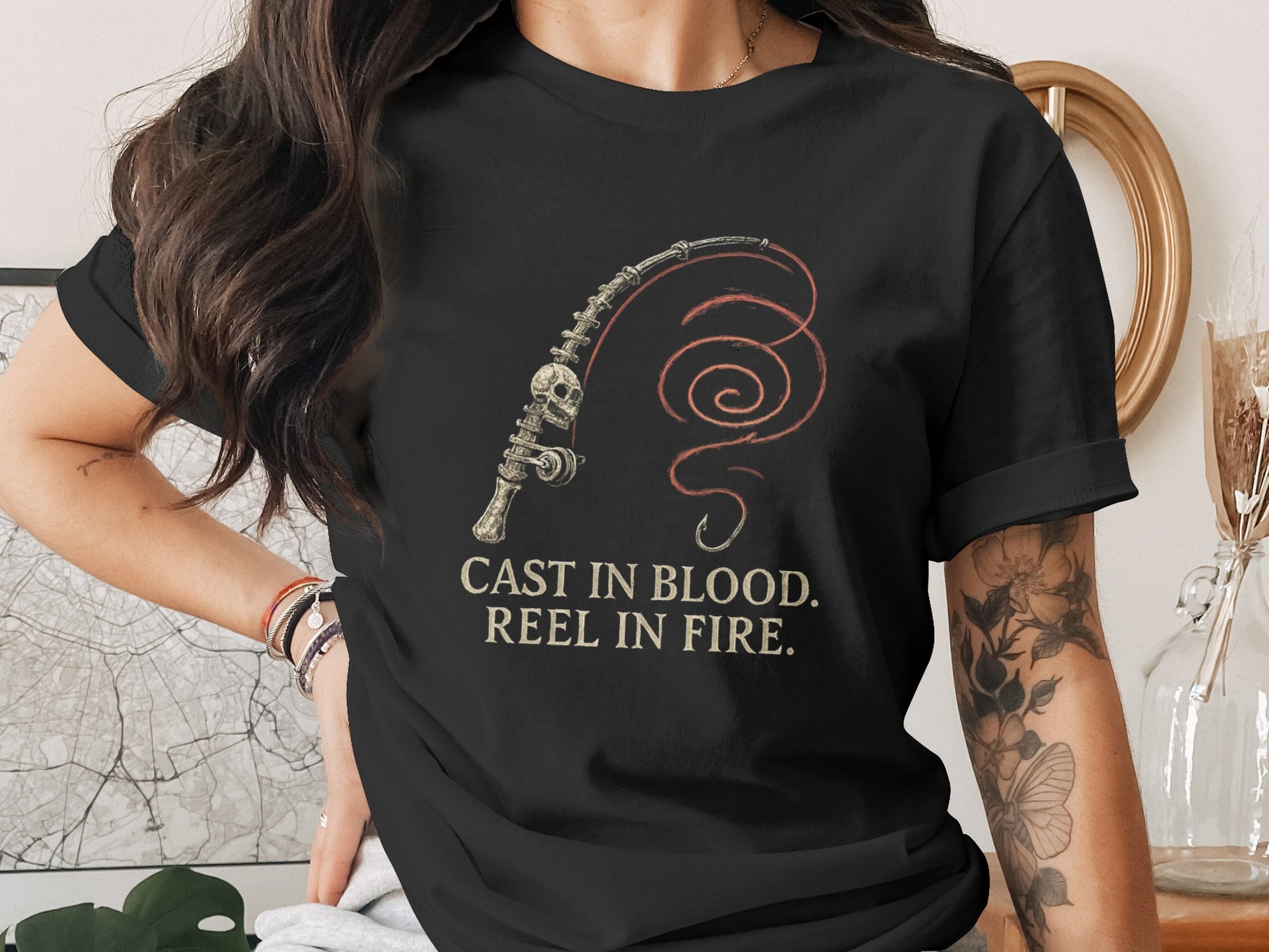 Cast in Blood Reel in Fire Graphic Tee product