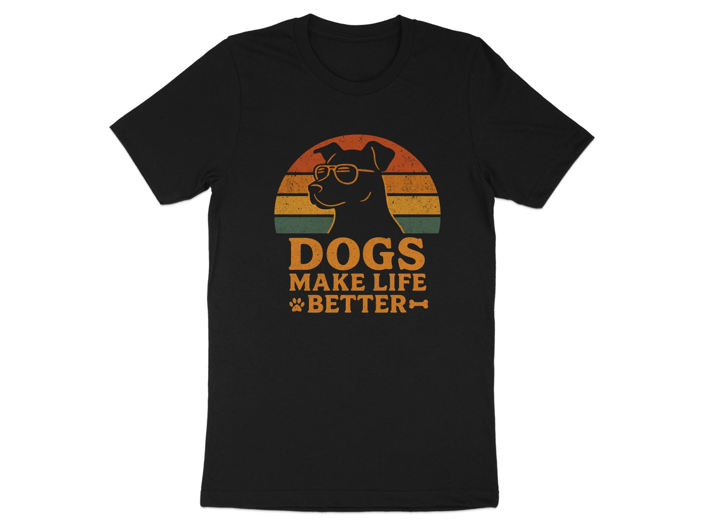 Dogs Make Life Better Graphic T-shirt