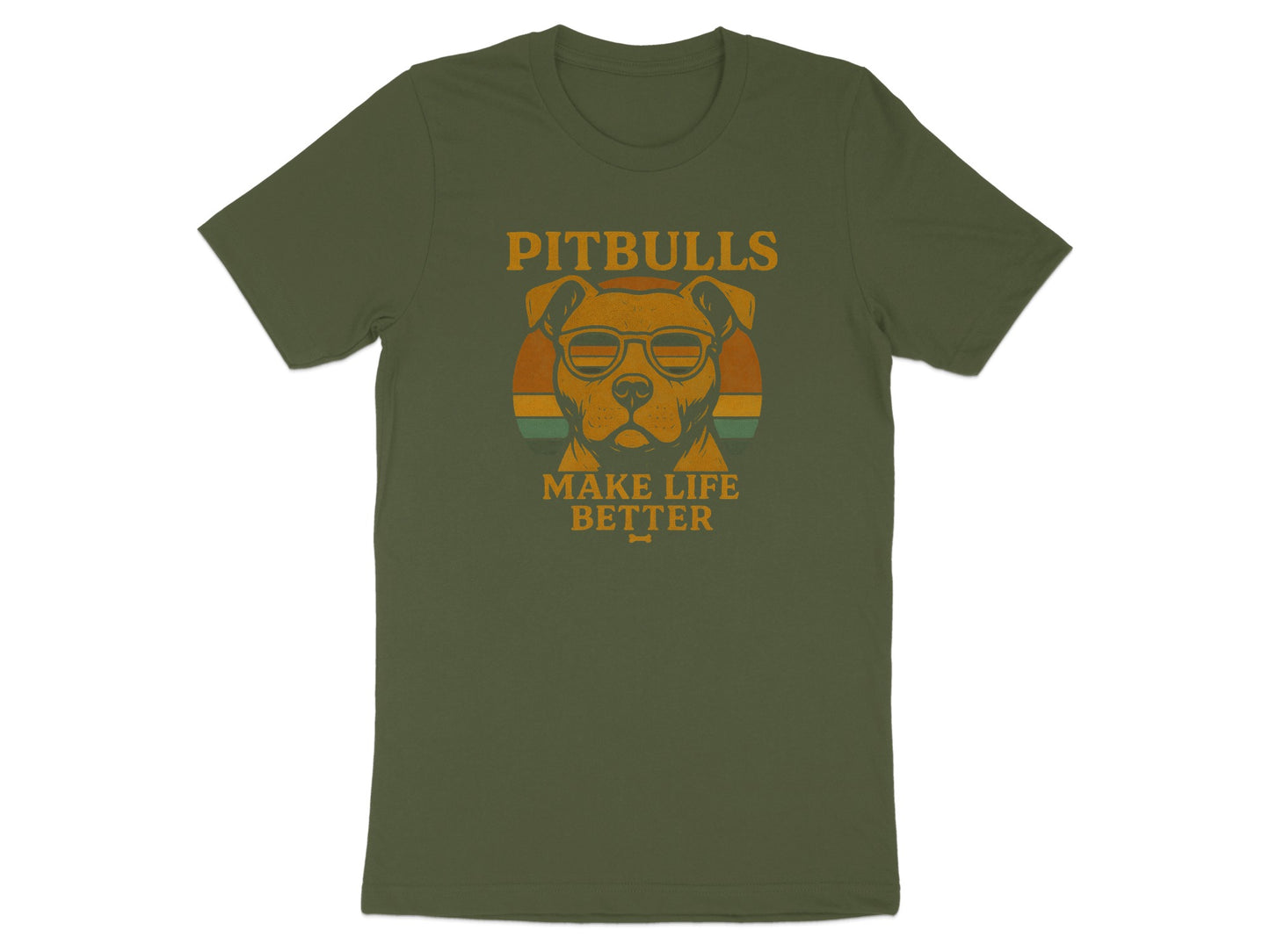 Pitbulls Make Life Better Graphic T-shirt