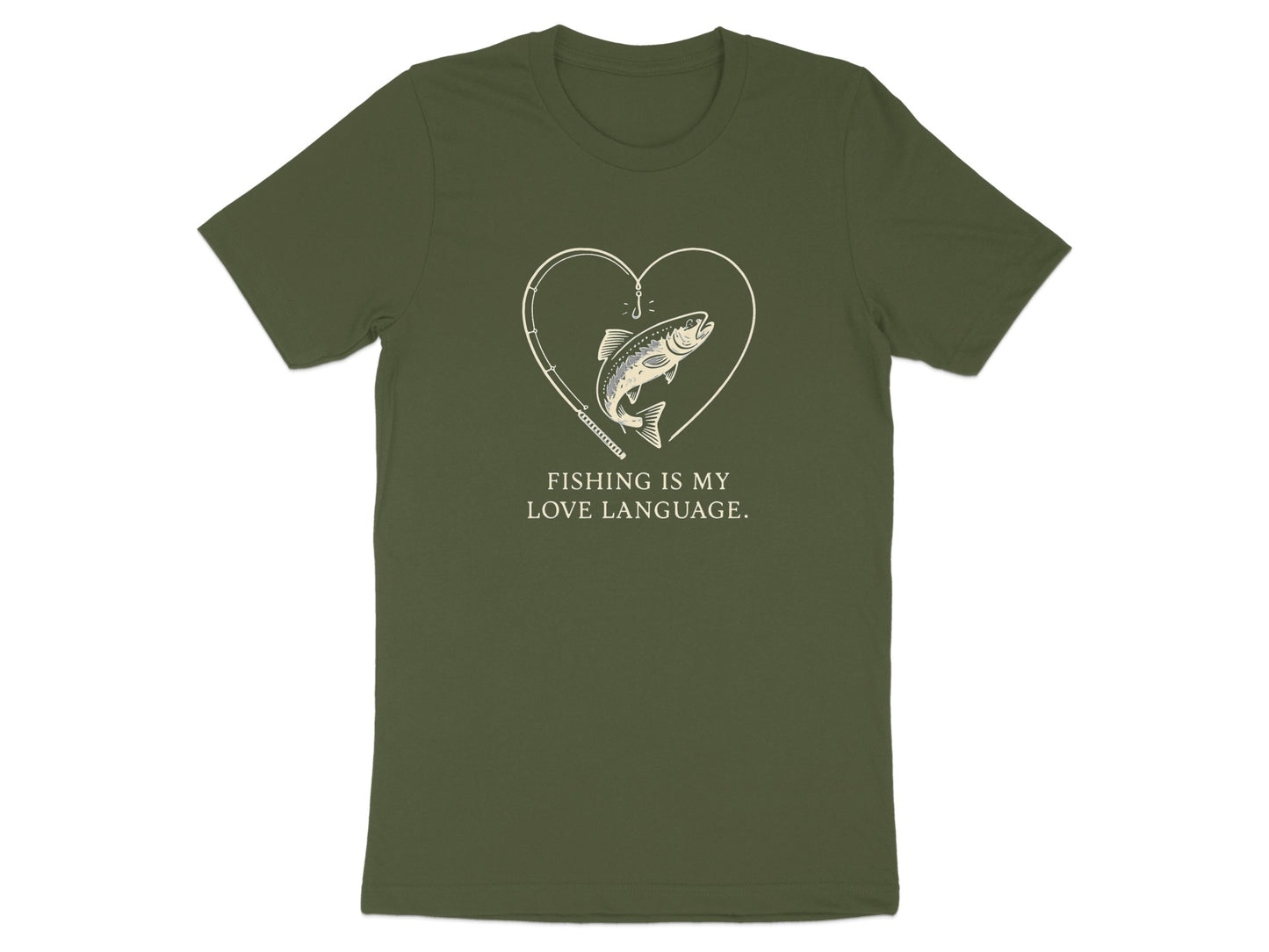 Fishing Is My Love Language Printed T-shirt product