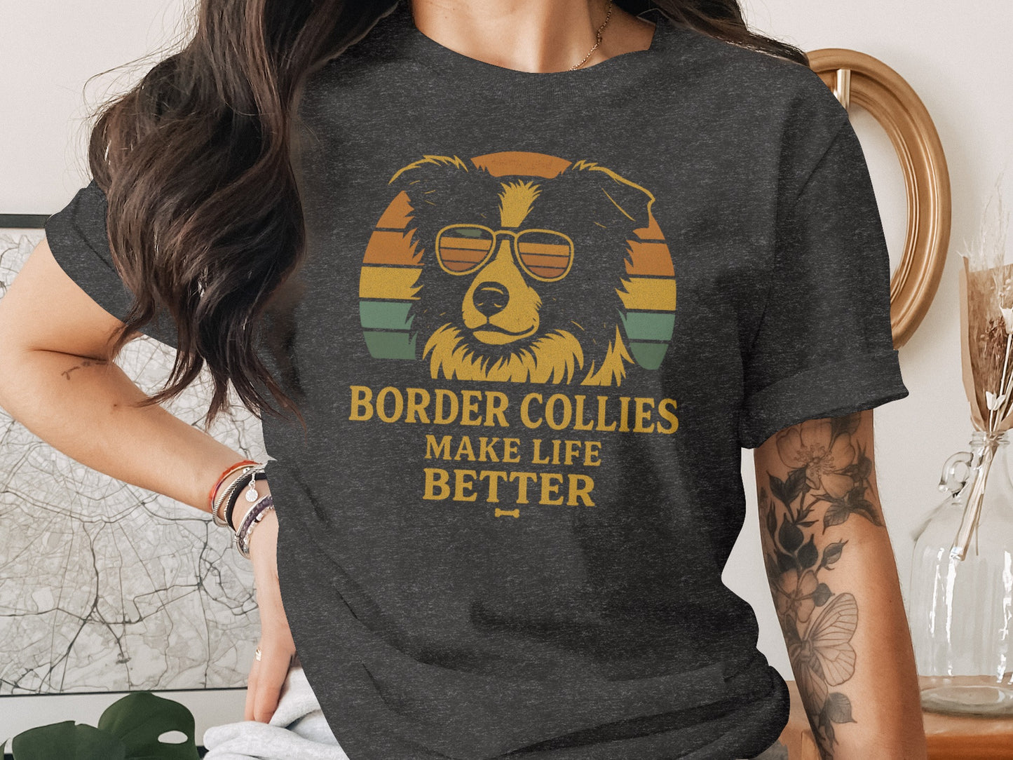 Border Collies Make Life Better Graphic T-Shirt