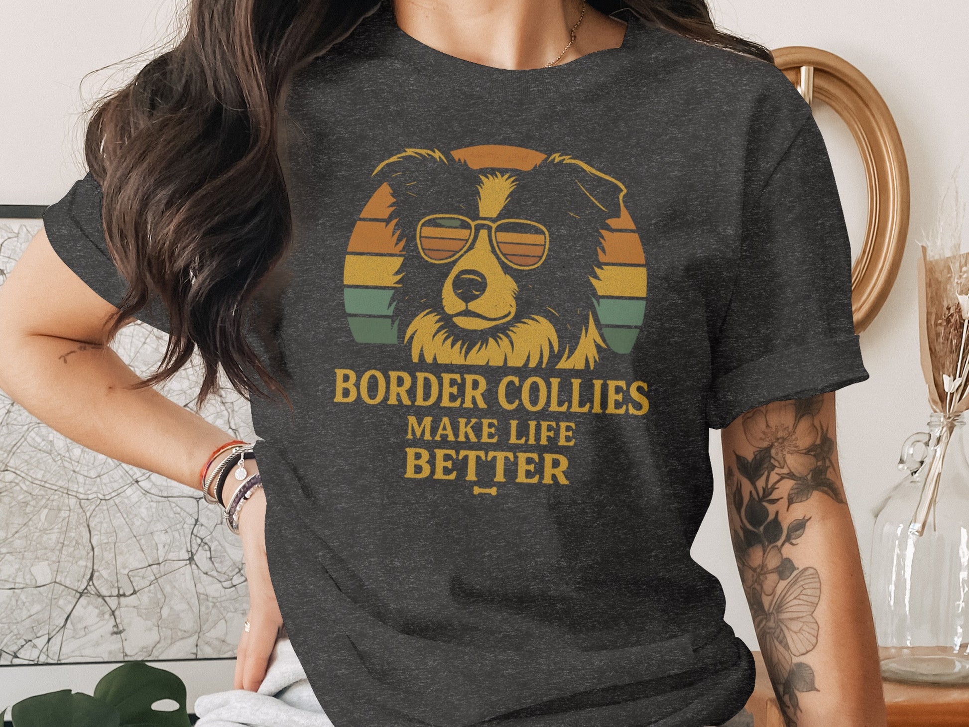Border Collies Make Life Better Graphic T-Shirt