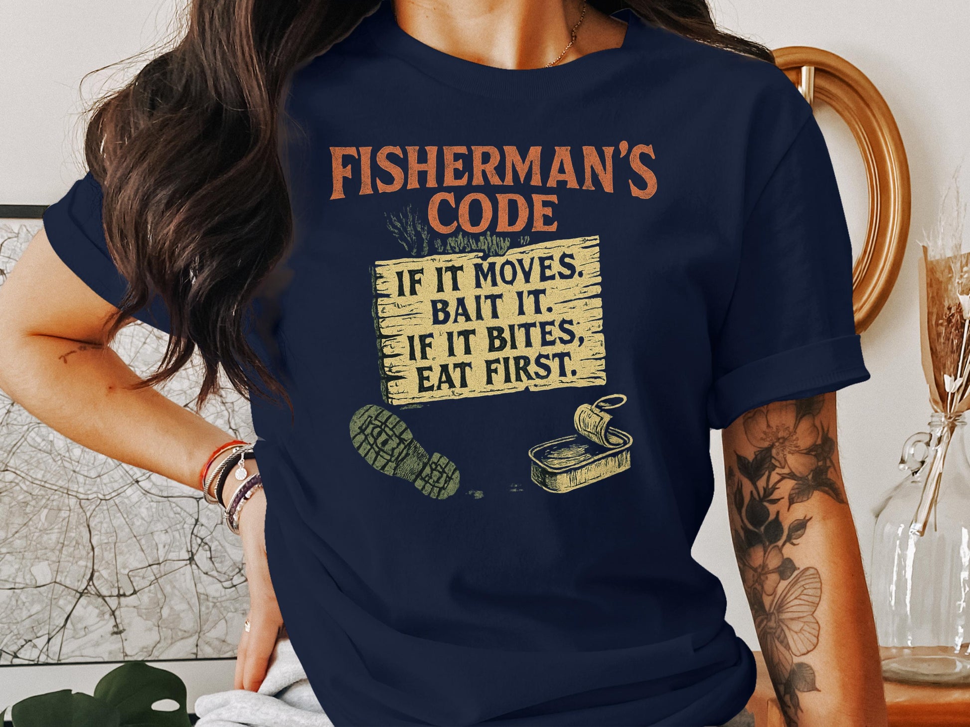 Fisherman's Code Fishing Shirt Humorous Product