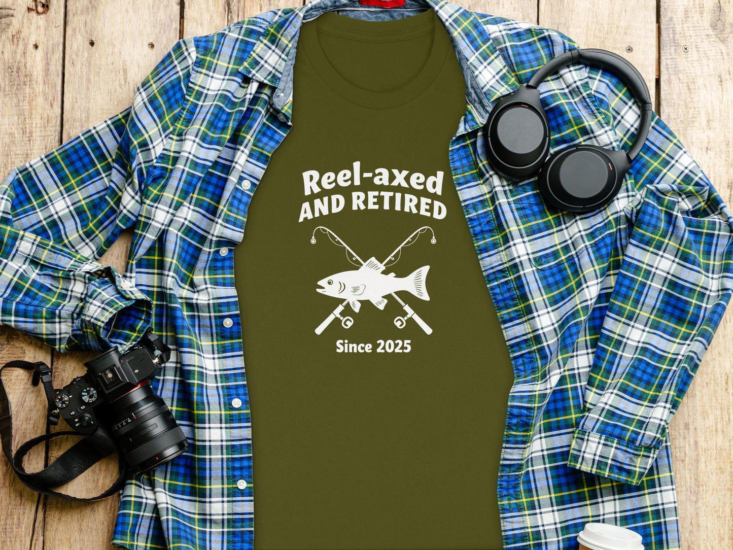 Reel-axed And Retired Since 2025 T-shirt product