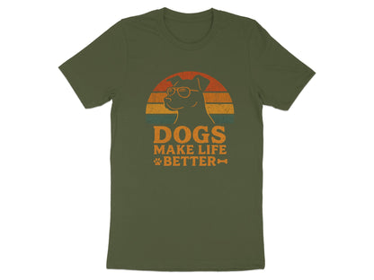 Dogs Make Life Better Graphic T-Shirt