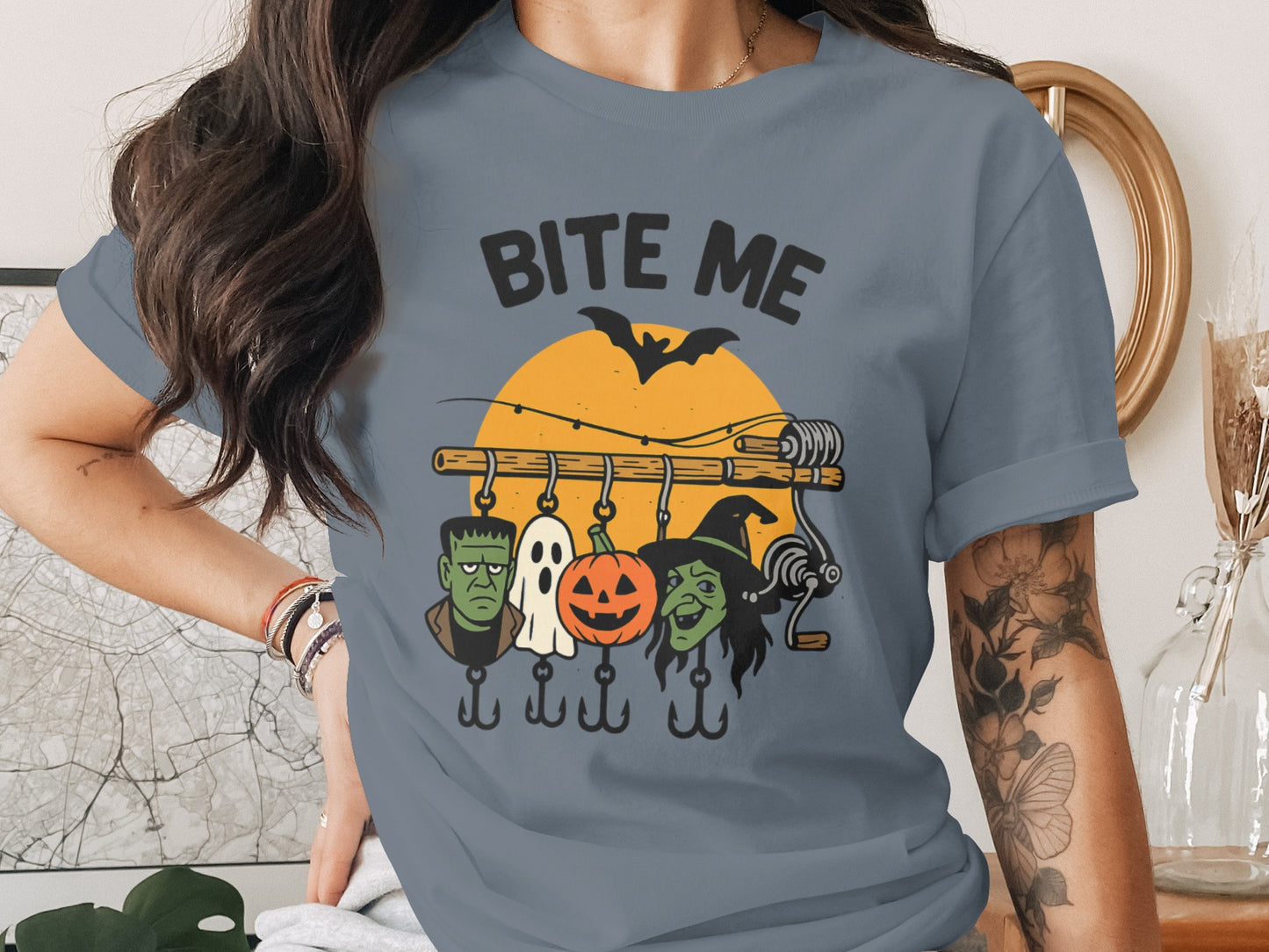 Bite Me Graphic Halloween Themed T-Shirt product