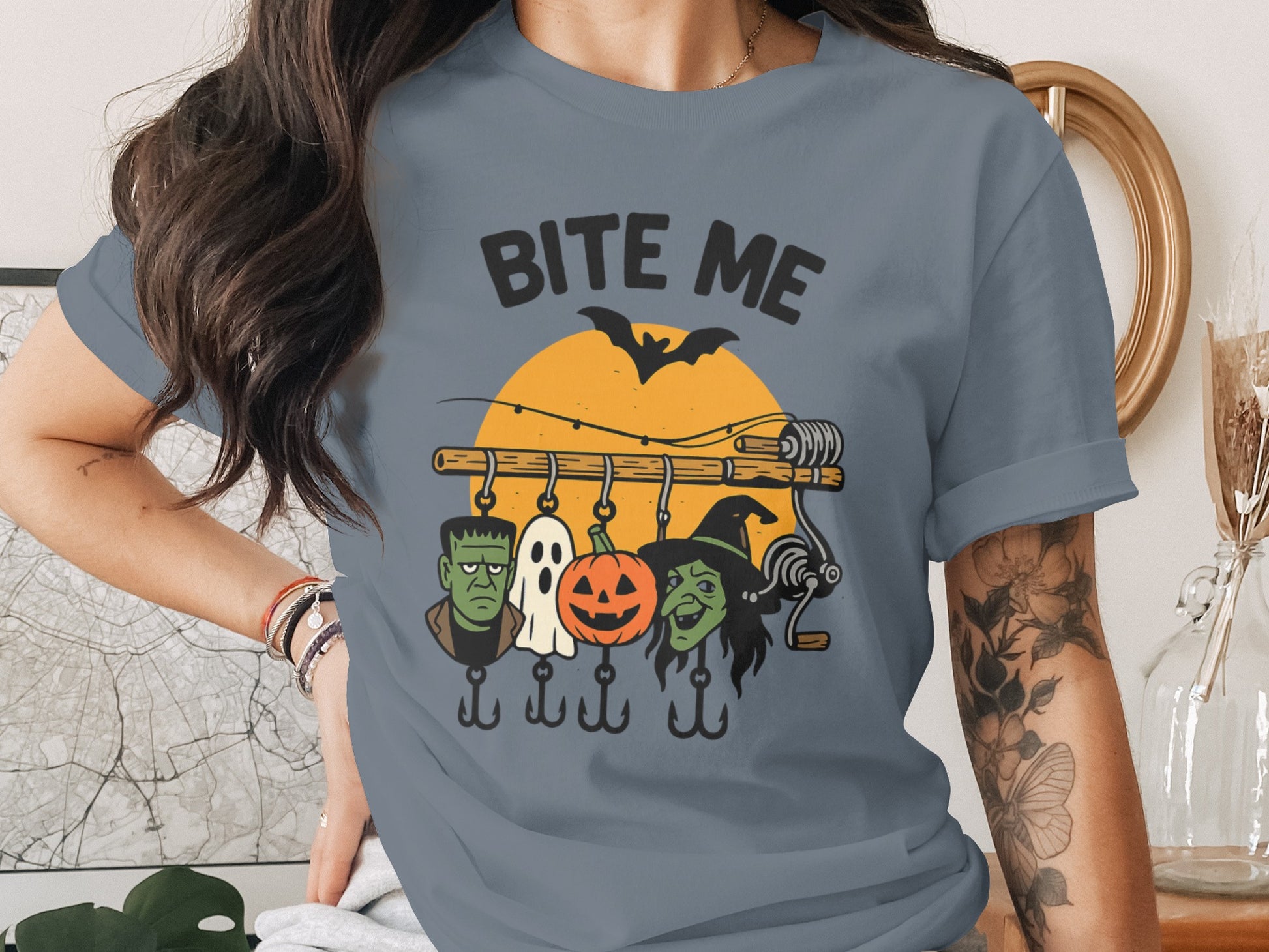 Bite Me Graphic Halloween Themed T-Shirt product