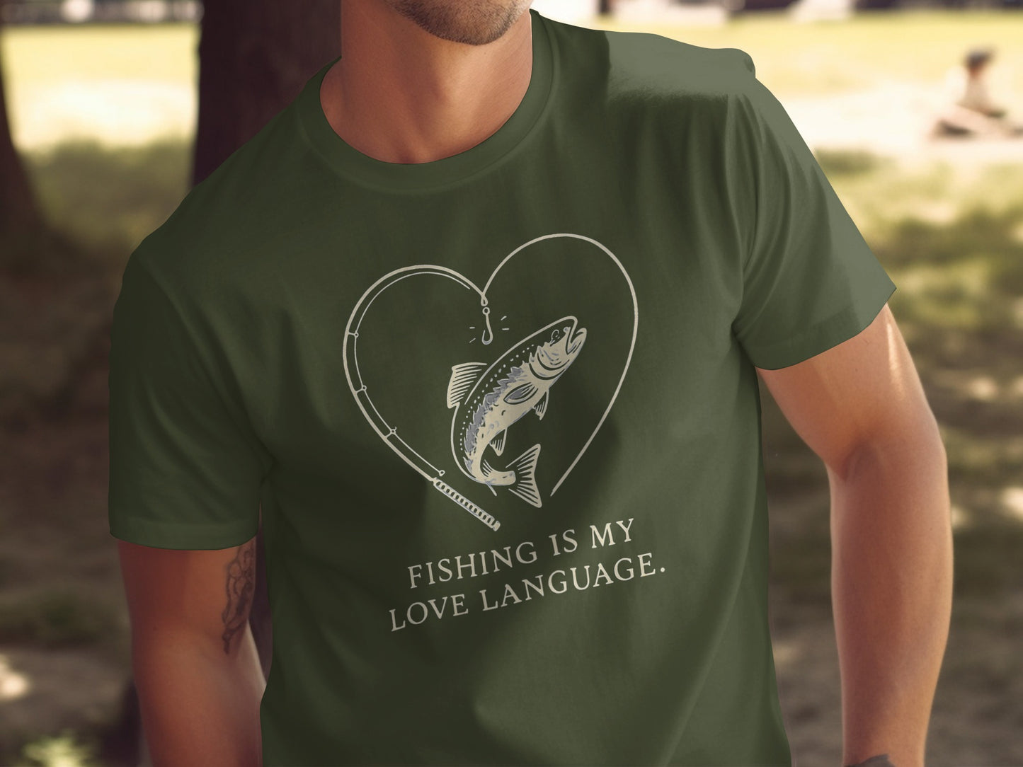Fishing Is My Love Language Heart Fishing product