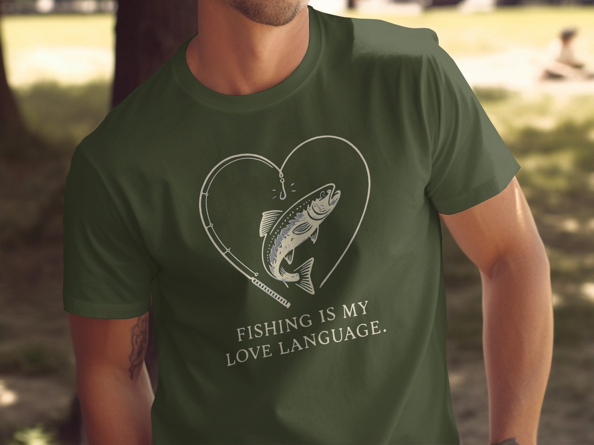 Fishing Is My Love Language Heart Fishing product