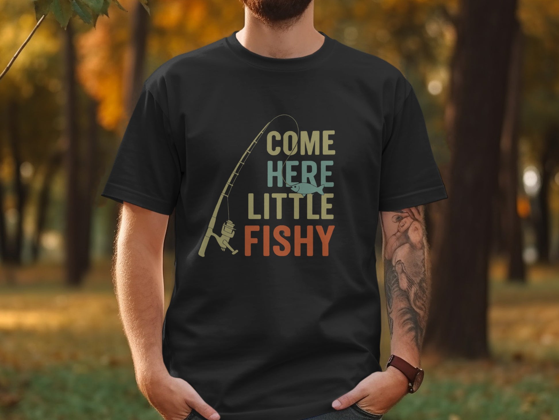 Come Here Little Fishy Graphic T-Shirt product type