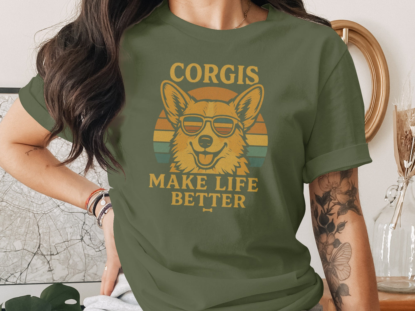 Corgis Make Life Better T-shirt Perfect for Dog Lovers