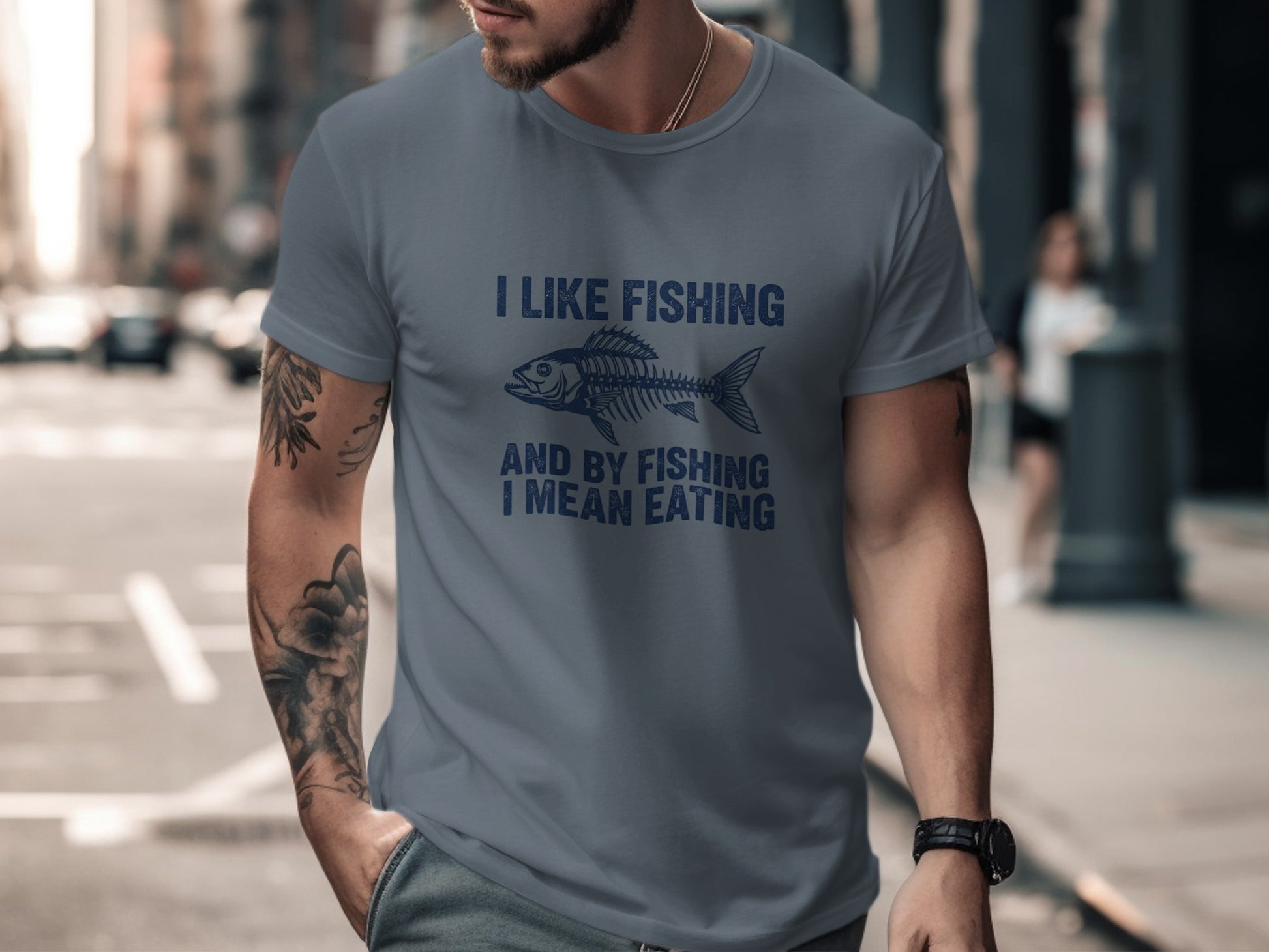 I Like Fishing By Fishing I Mean Eating T-shirt product type