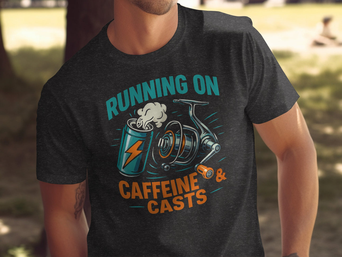 Running On Caffeine and Casts T-shirt product type