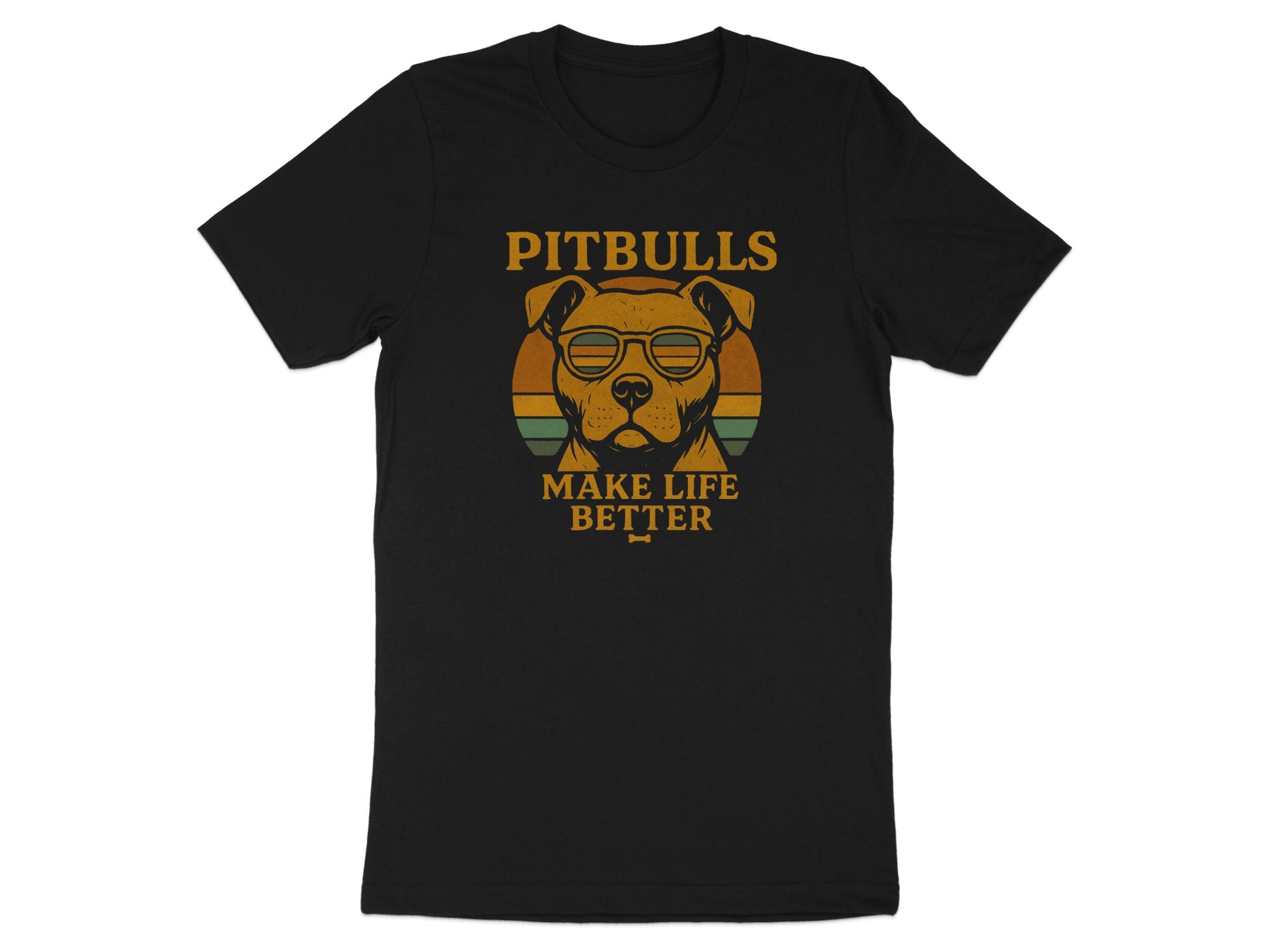 Pitbulls Make Life Better Graphic T-Shirt