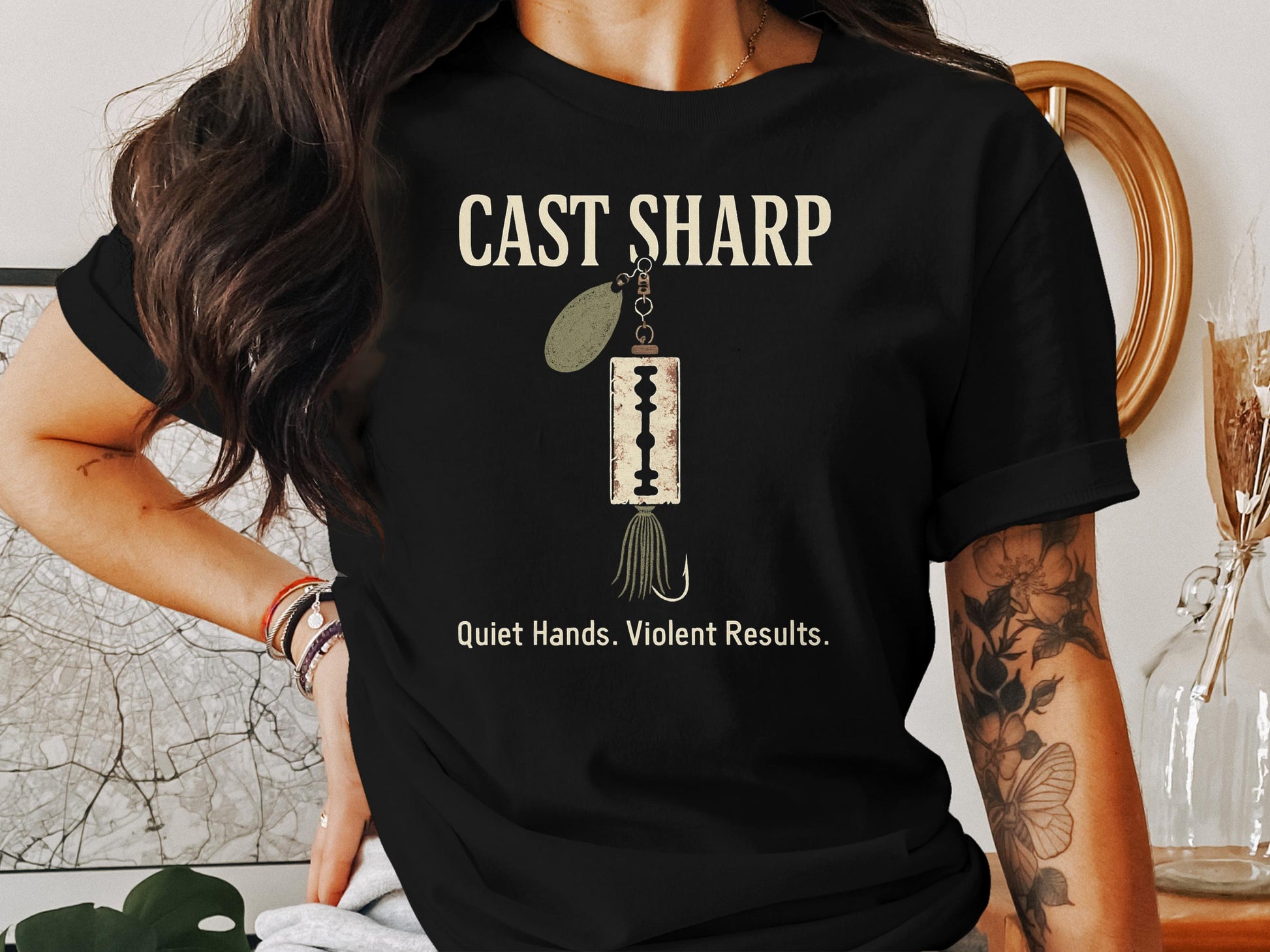 Cast Sharp Design Black T Shirt Tattoo Art Product