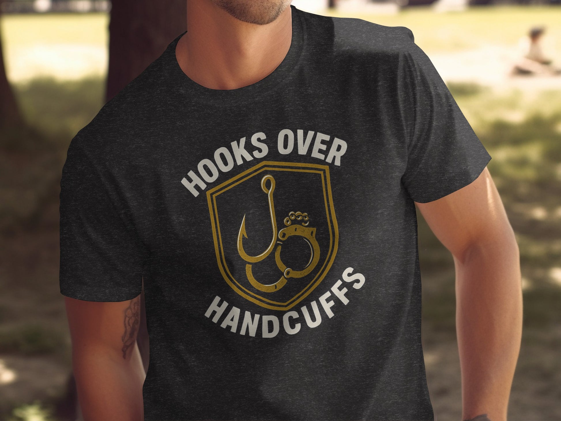 Hooks Over Handcuffs Graphic T-Shirt product