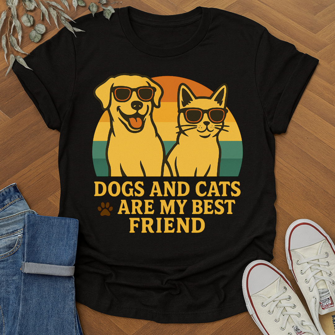 Dogs and Cats Are My Best Friend T-Shirt